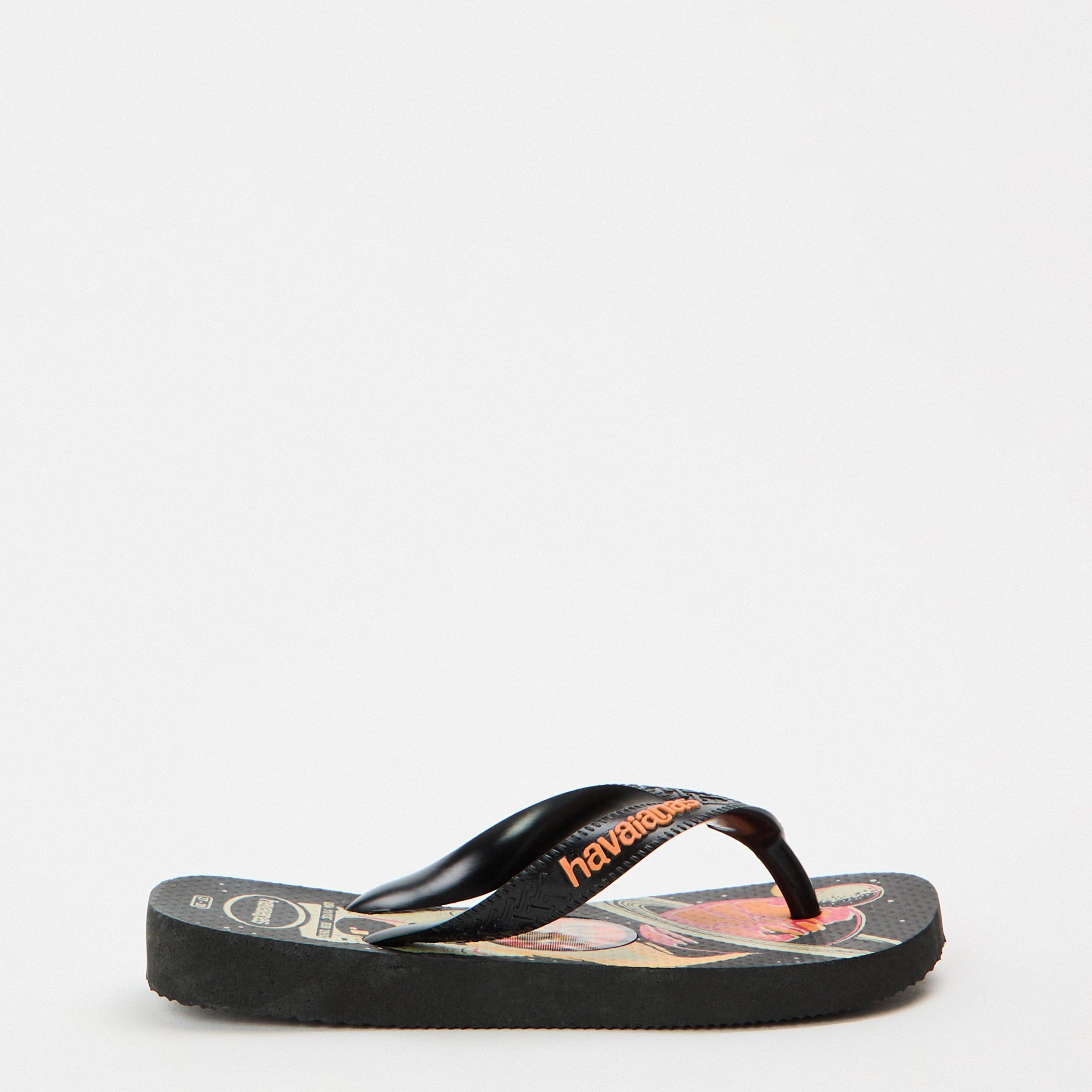Havaianas  Black/Black Kids' Flip Flops - 10/11C