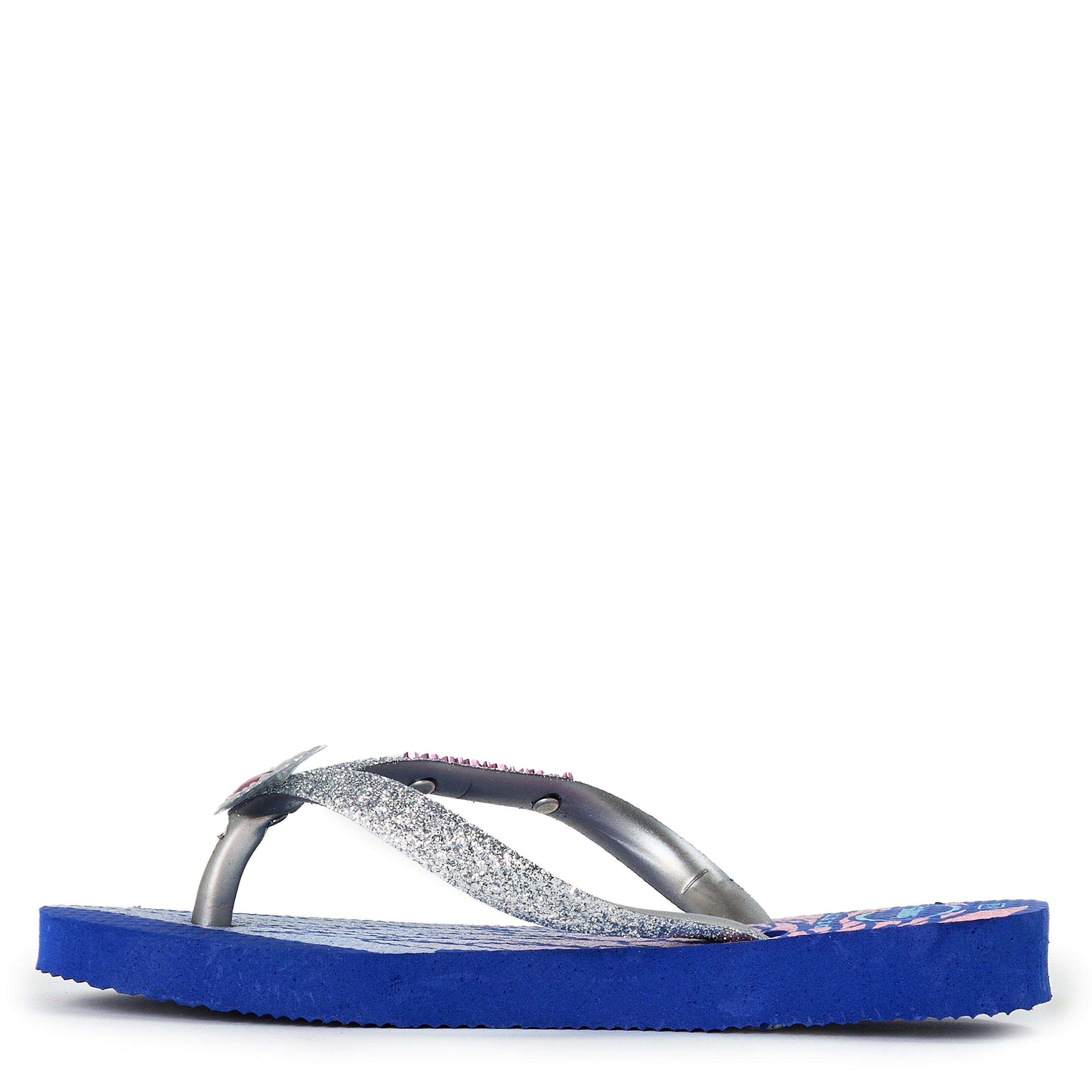 Marineblau - Havaianas - Unisex Kids Slim Glitter Pink Flip Flops - 2