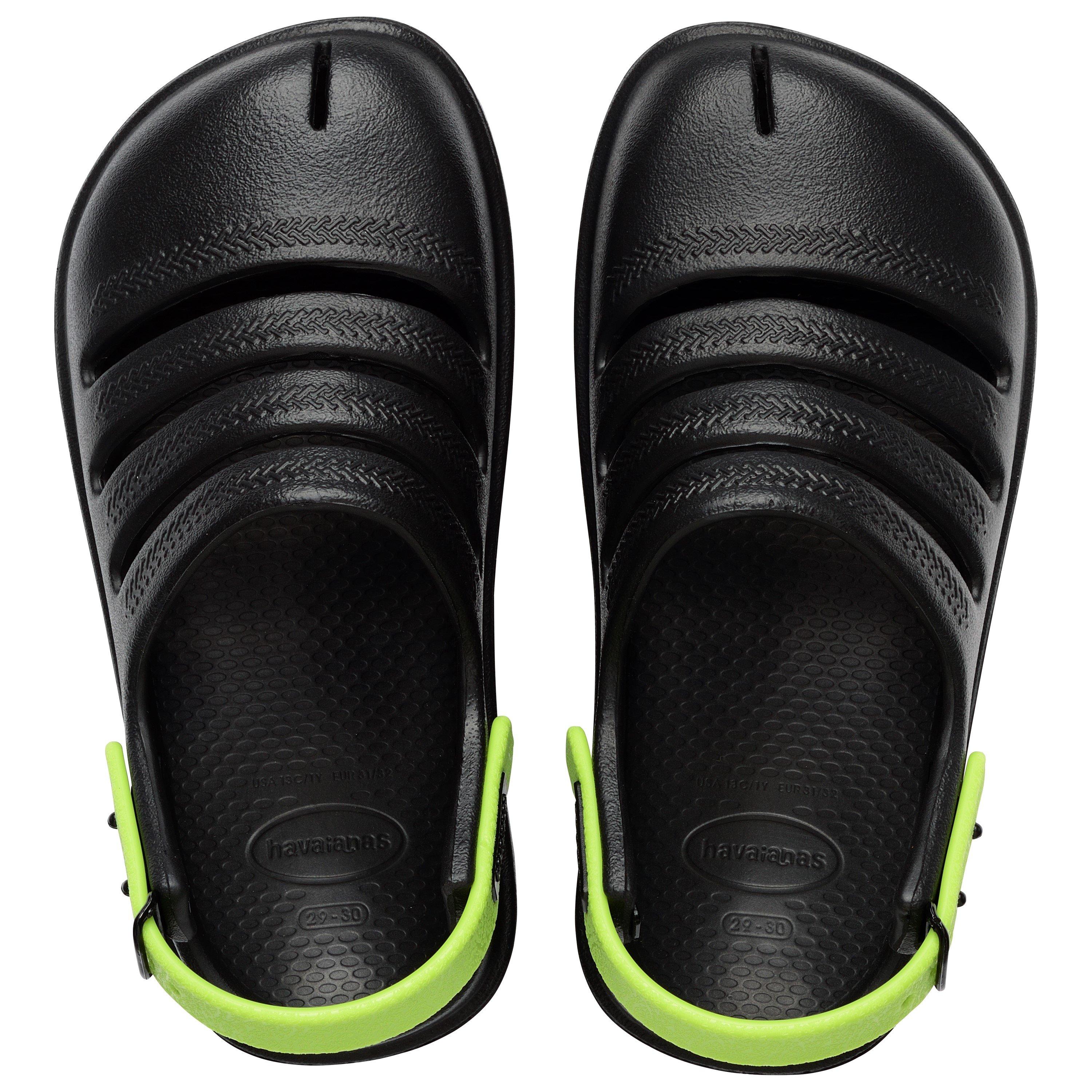 Noir/Vert - Havaianas - Hav. Kids Clog Pink Flux/Prisma Pur Flip Flops Girls - 3