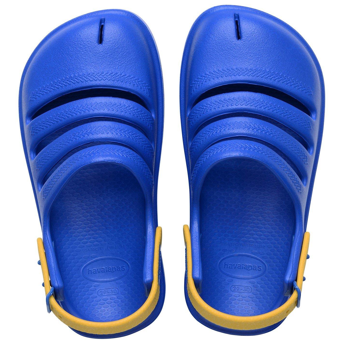 Havaianas Girls Kids' Pink Flip Flops - Star Blue/Ylw - 1/2