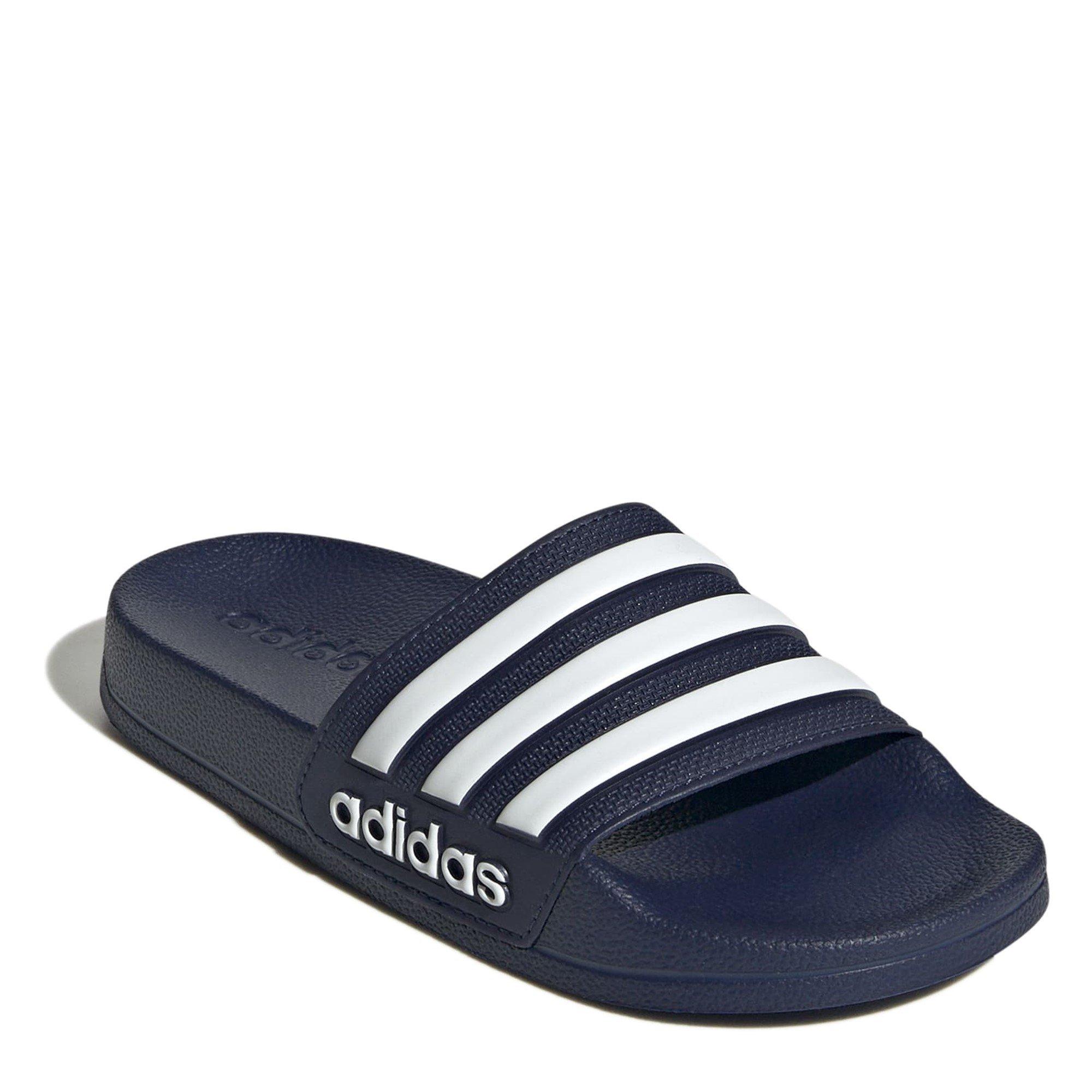 Dark Blue/Wht - adidas - Adilette Shower Slides Junior - 3