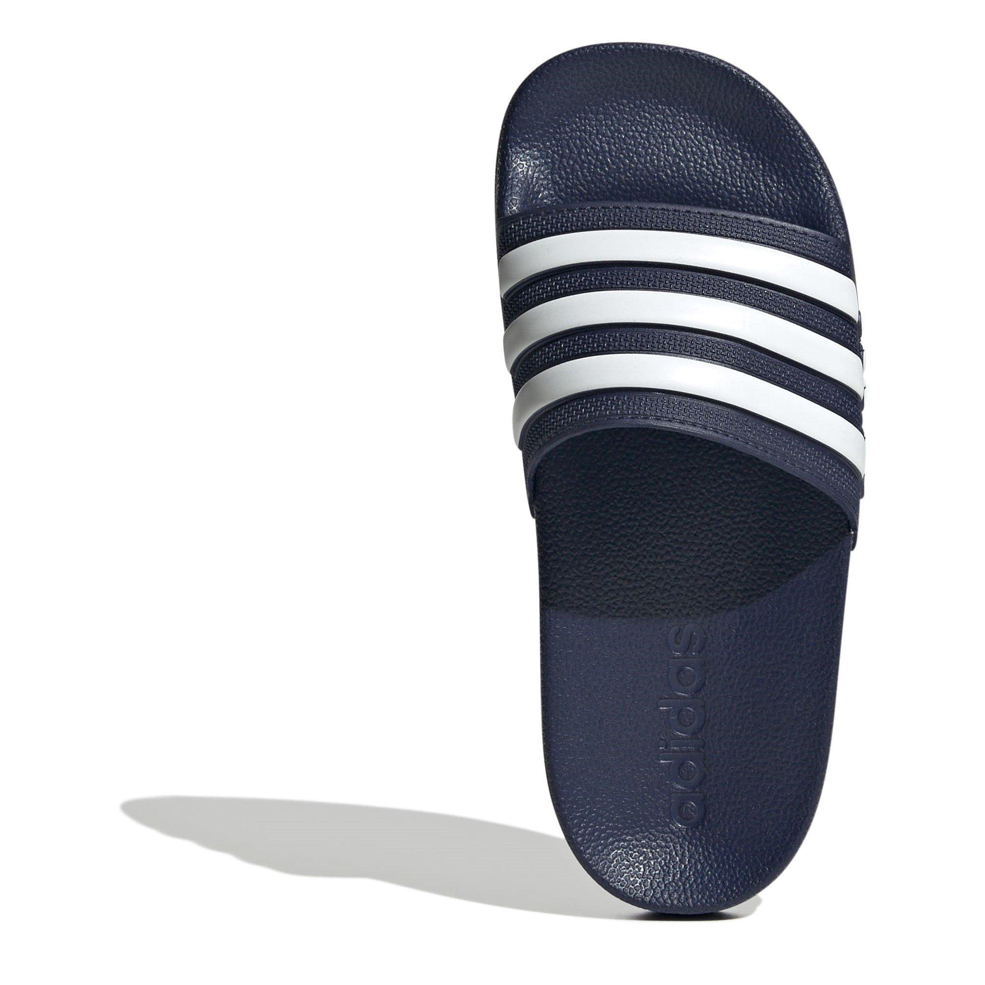 Dark Blue/Wht - adidas - Adilette Shower Slides Junior - 5
