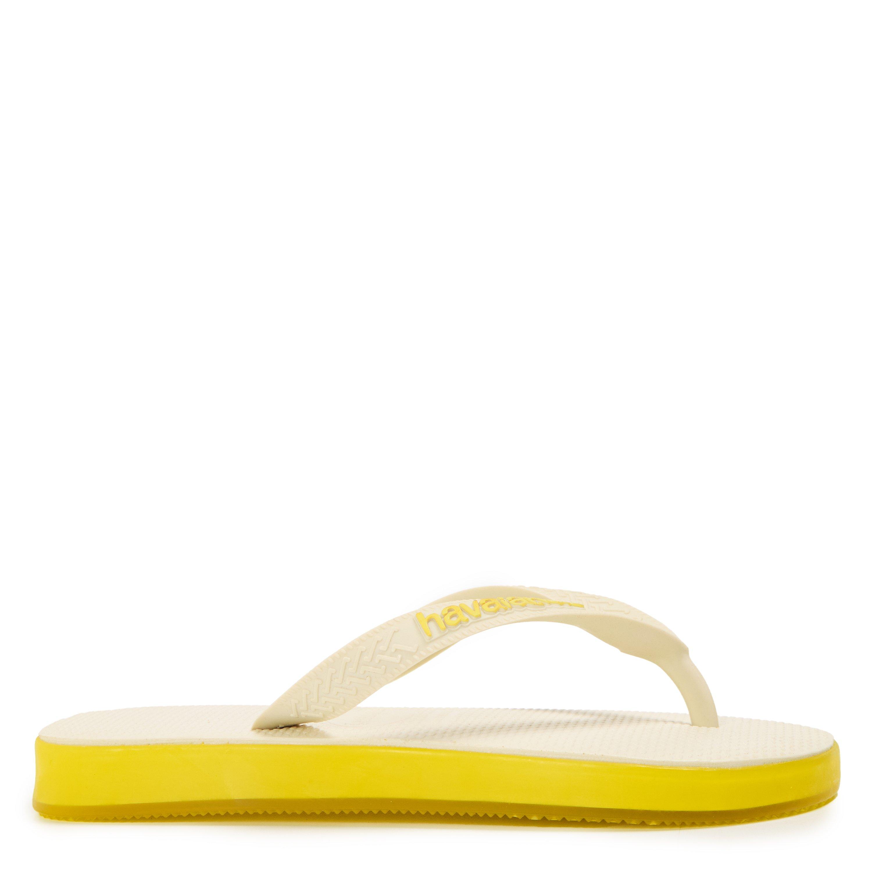Havaianas  Kids ' Flip Flops - Beige/ Yellow - 3.5/4