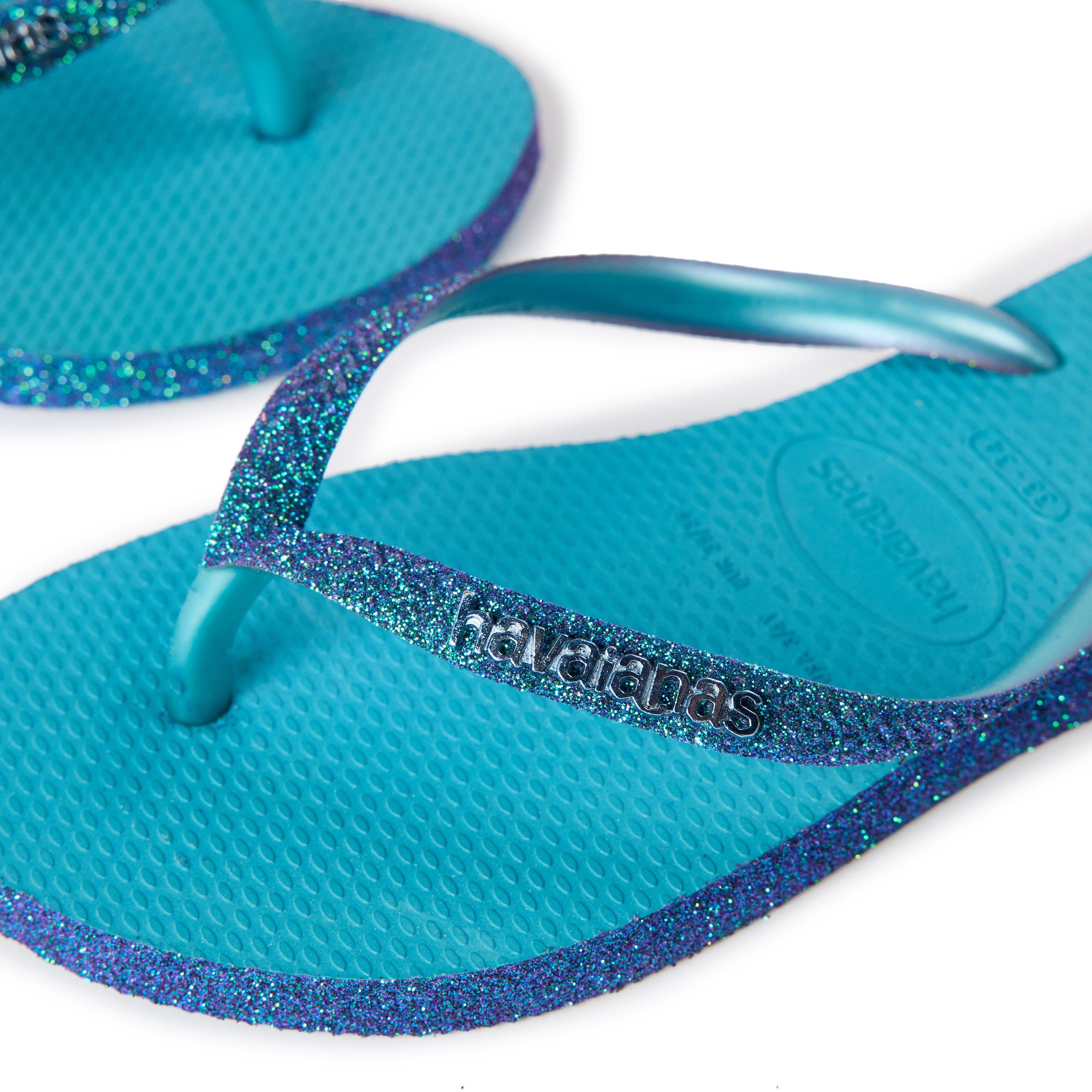Bleu Nautique - Havaianas - Hav. Slim Sparkle Ii Nautical Blue Flip Flops Unisex Kids - 3