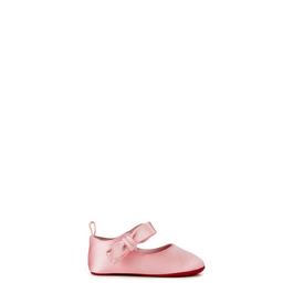 Christian Louboutin Infant GirlsLou Babe Ballerinas Satin Ballet Pumps