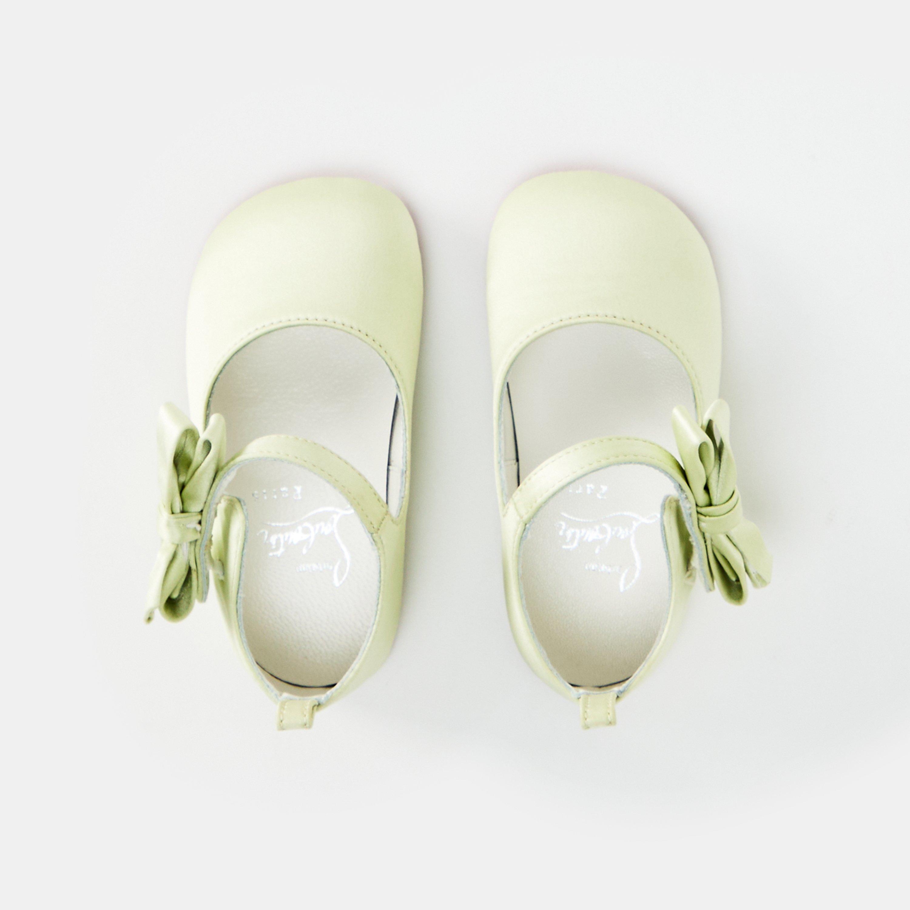 Manuka Pastel - Christian Louboutin - Infant Girls' Lou Babe Ballerinas Satin Ballet Pumps - 4