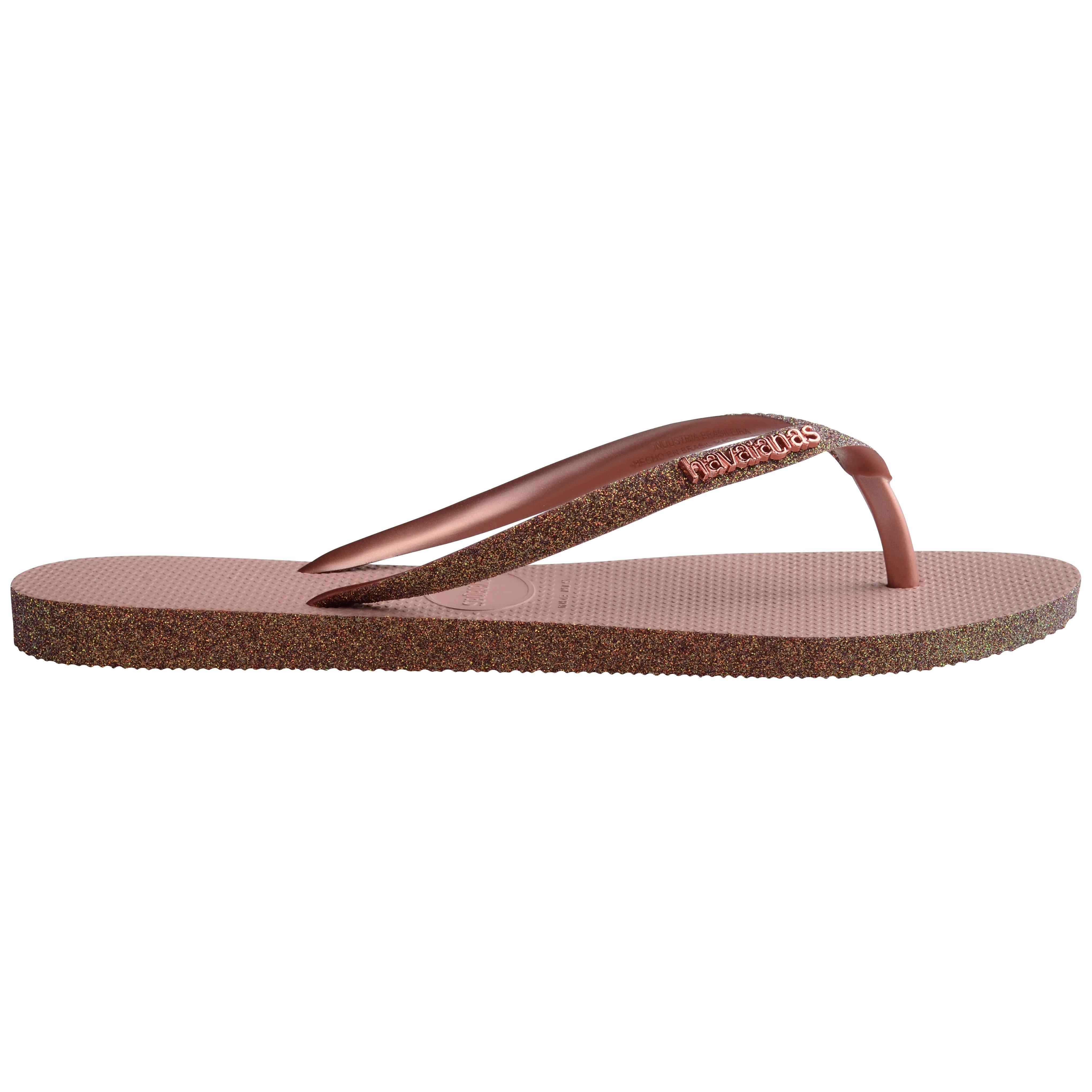 Rocus Rose - Havaianas - Unisex Kids' Slim Sparkle II Crocus Rose Flip Flops - 1