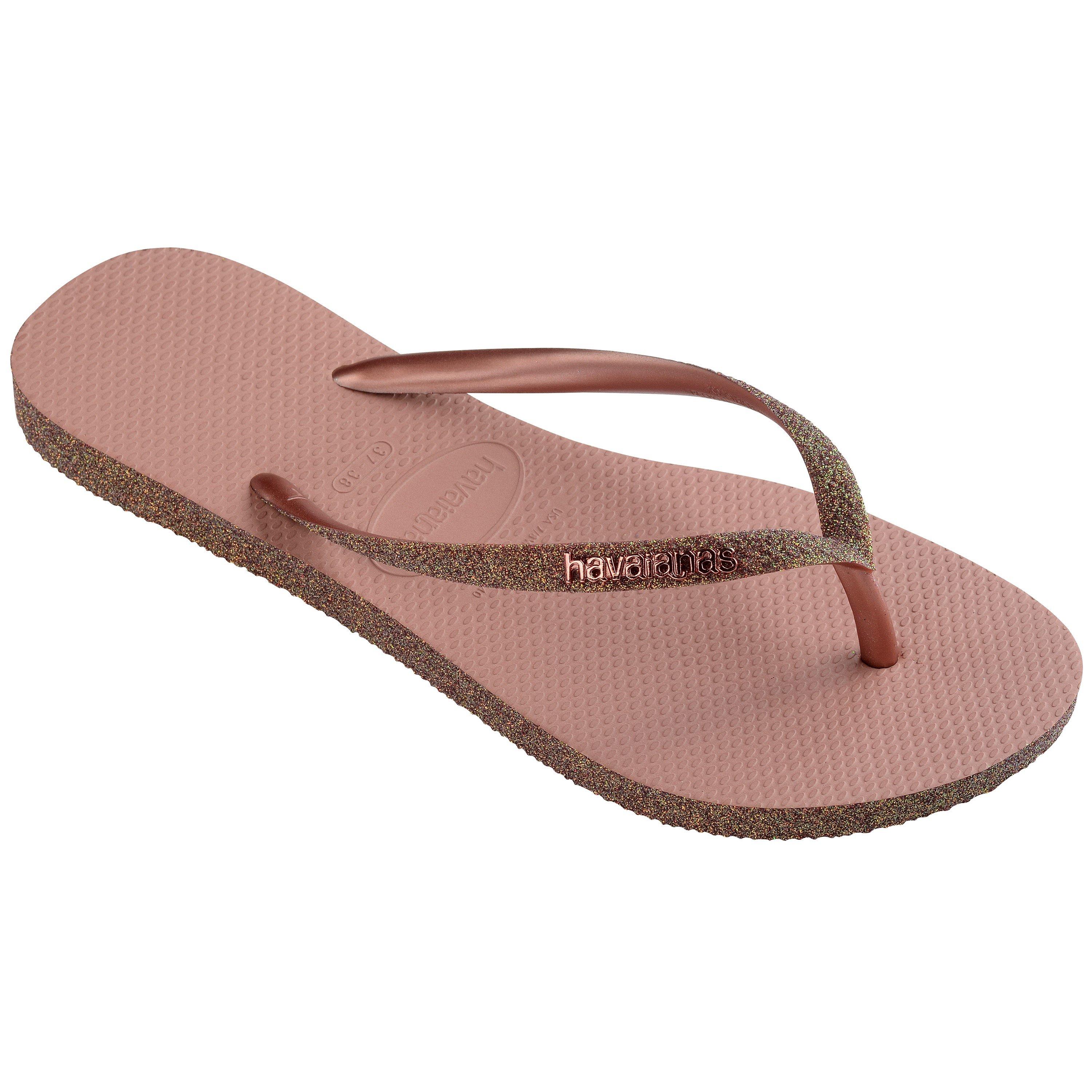 Rocus Rose - Havaianas - Hav. Slim Sparkle Ii Crocus Rose 33 Flip Flops Unisex Kids - 2