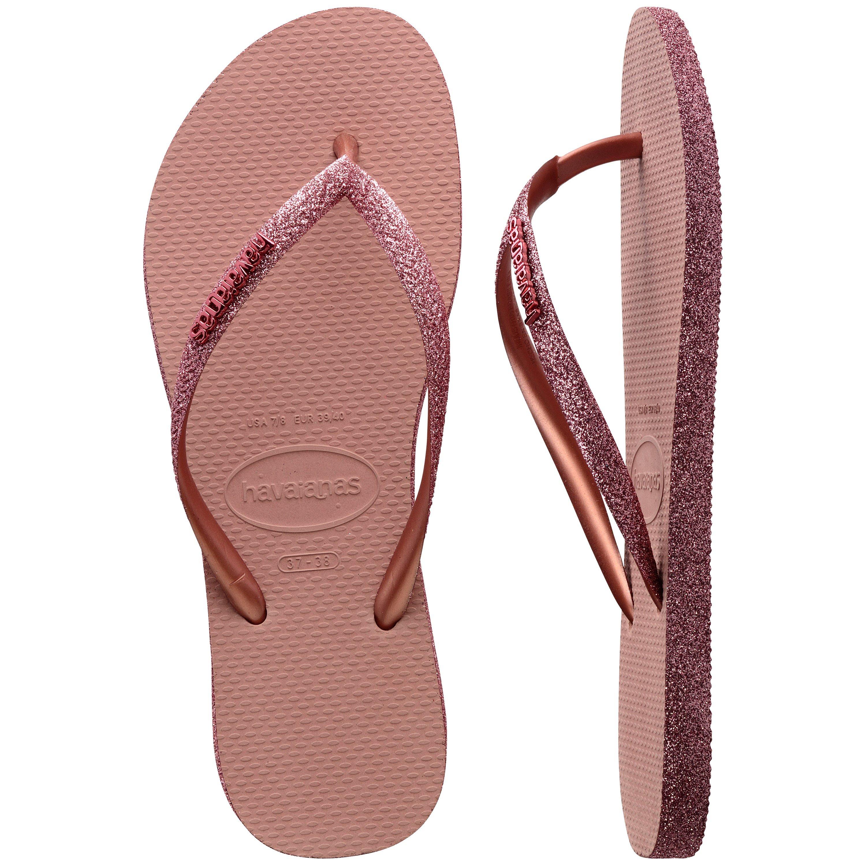Rocus Rose - Havaianas - Hav. Slim Sparkle Ii Crocus Rose 33 Flip Flops Unisex Kids - 3