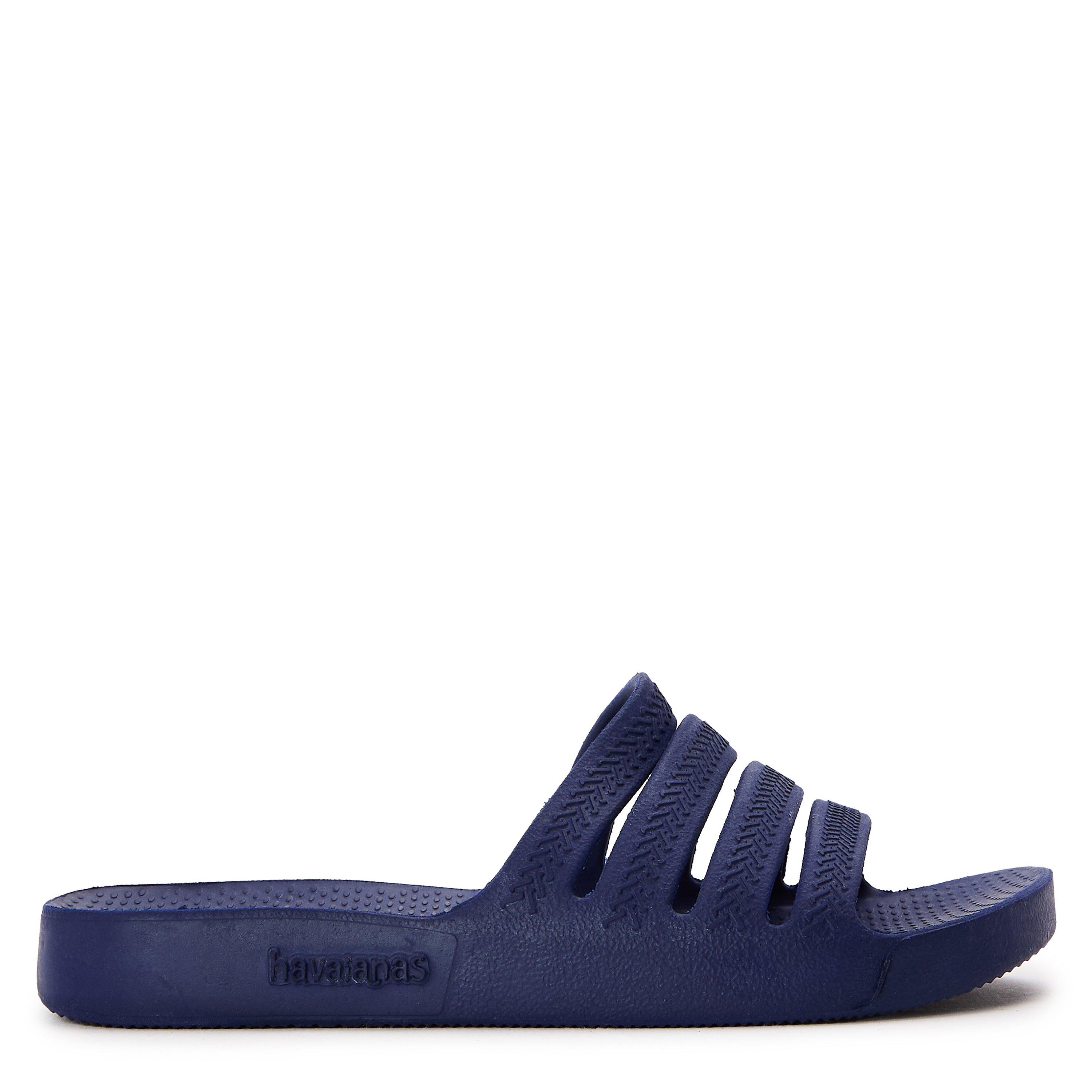 Navy Blue - Havaianas - Unisex Kids' Slide Stradi Navy Blue Flip Flops - 1