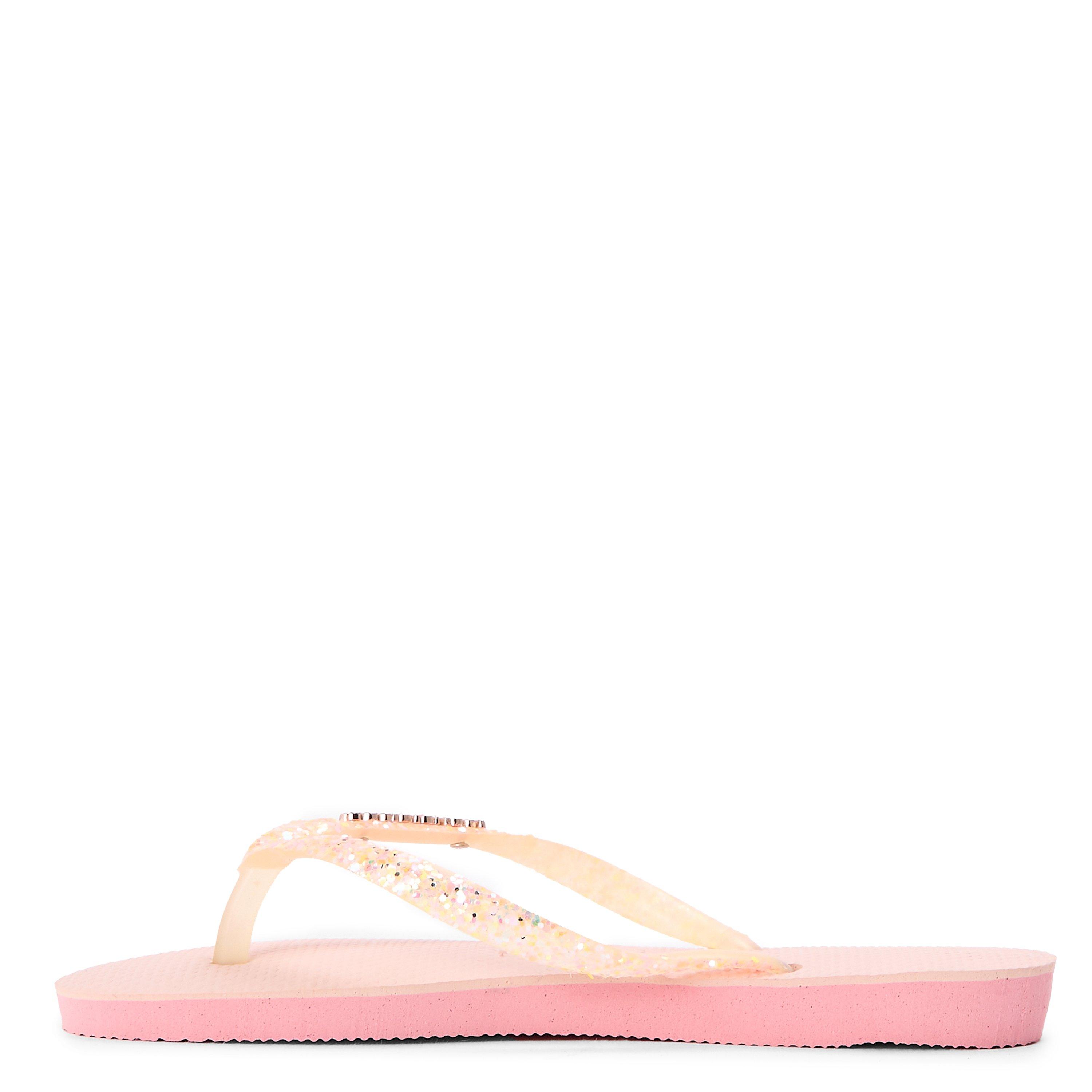 Macaron Pink - Havaianas - Hav. Slim Glitter Flourish Macaron Flip Flops Unisex Kids - 2
