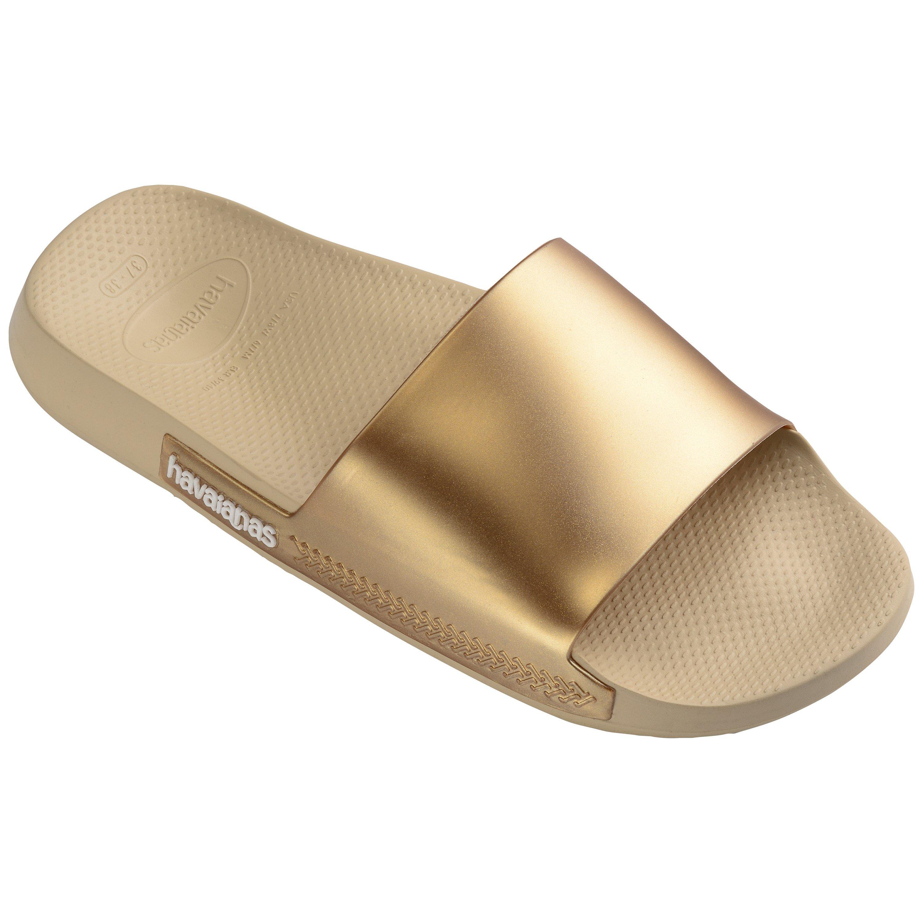 Sand Grey - Havaianas - Hav. Slide Classic Metallic Sand Gr Flip Flops Unisex Kids - 2