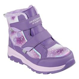 Skechers Skechers Double Strap Lighted Waterproof Mid Light Up Trainers Girls