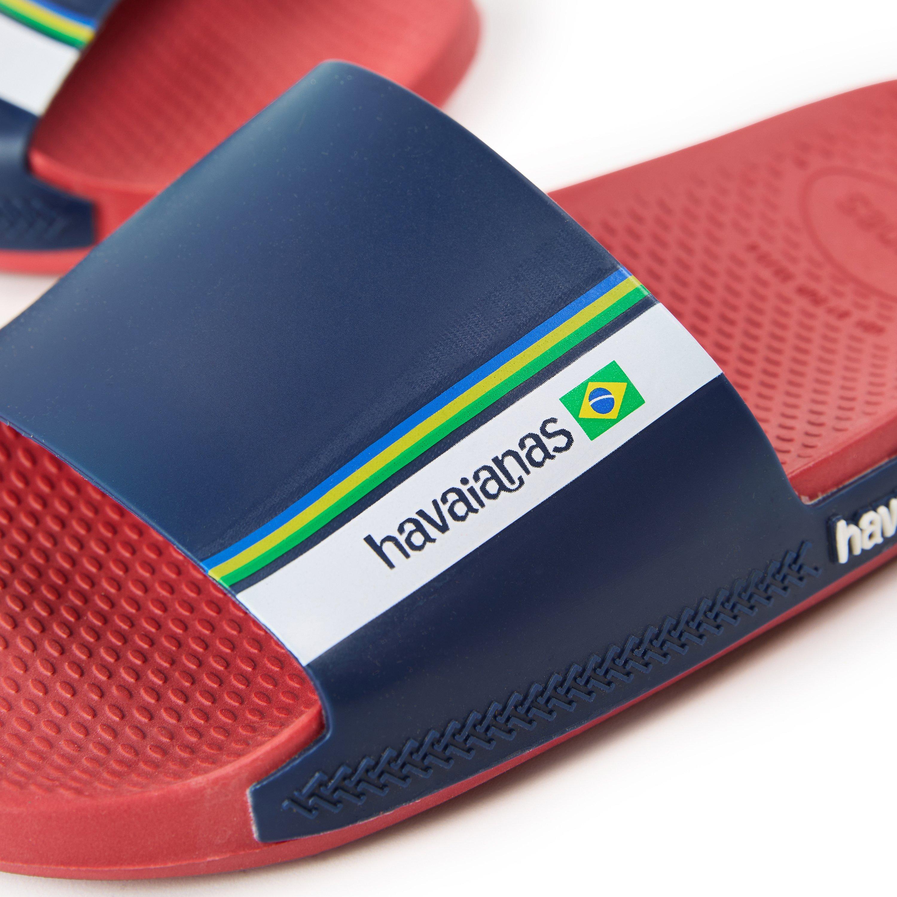 Red - Havaianas - Hav. Slide Brasil Red 31/32 Flip Flops Unisex Kids - 3
