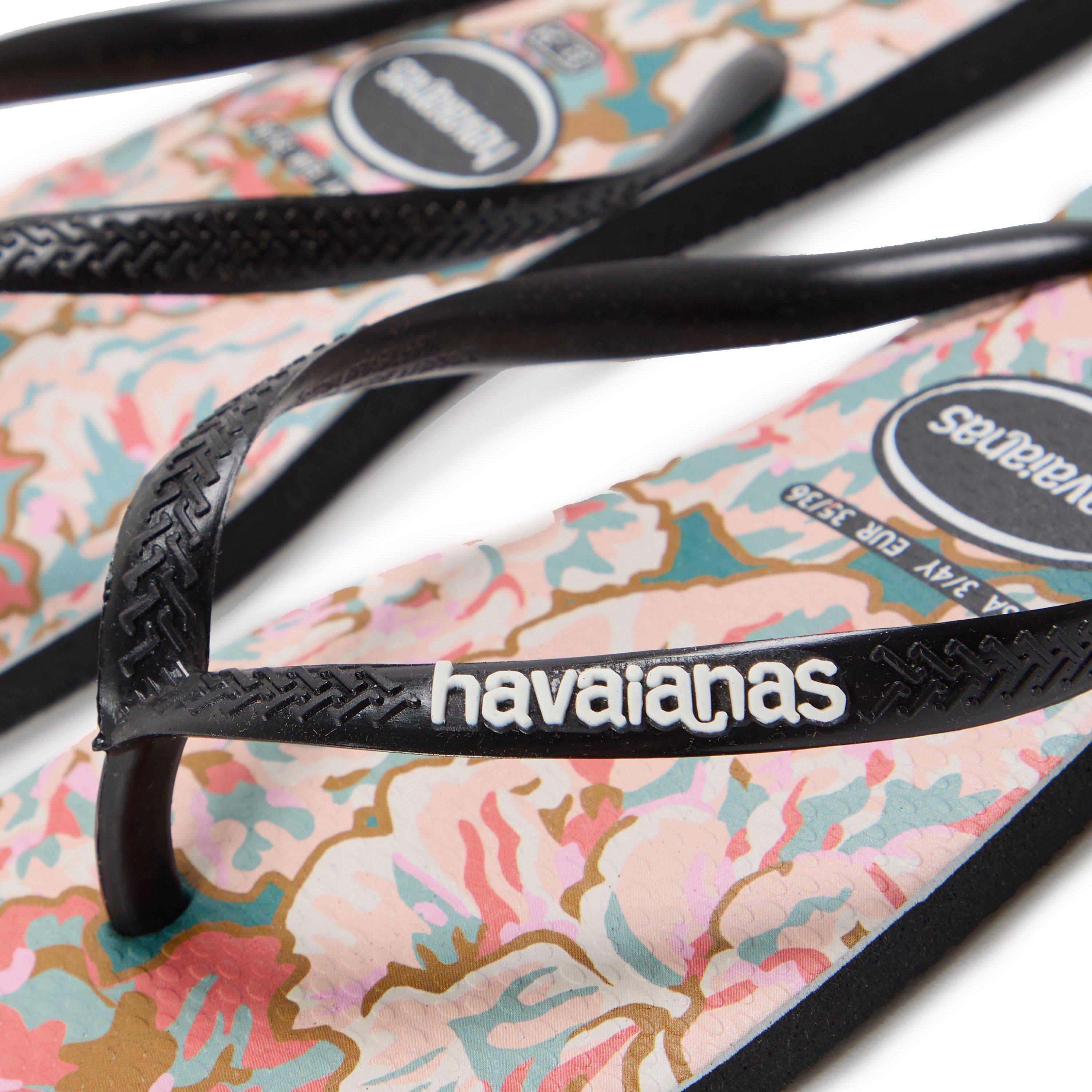 Glitter Black - Havaianas - Hav. Slim Animals Glitter Black 33/ Flip Flops Unisex Kids - 3
