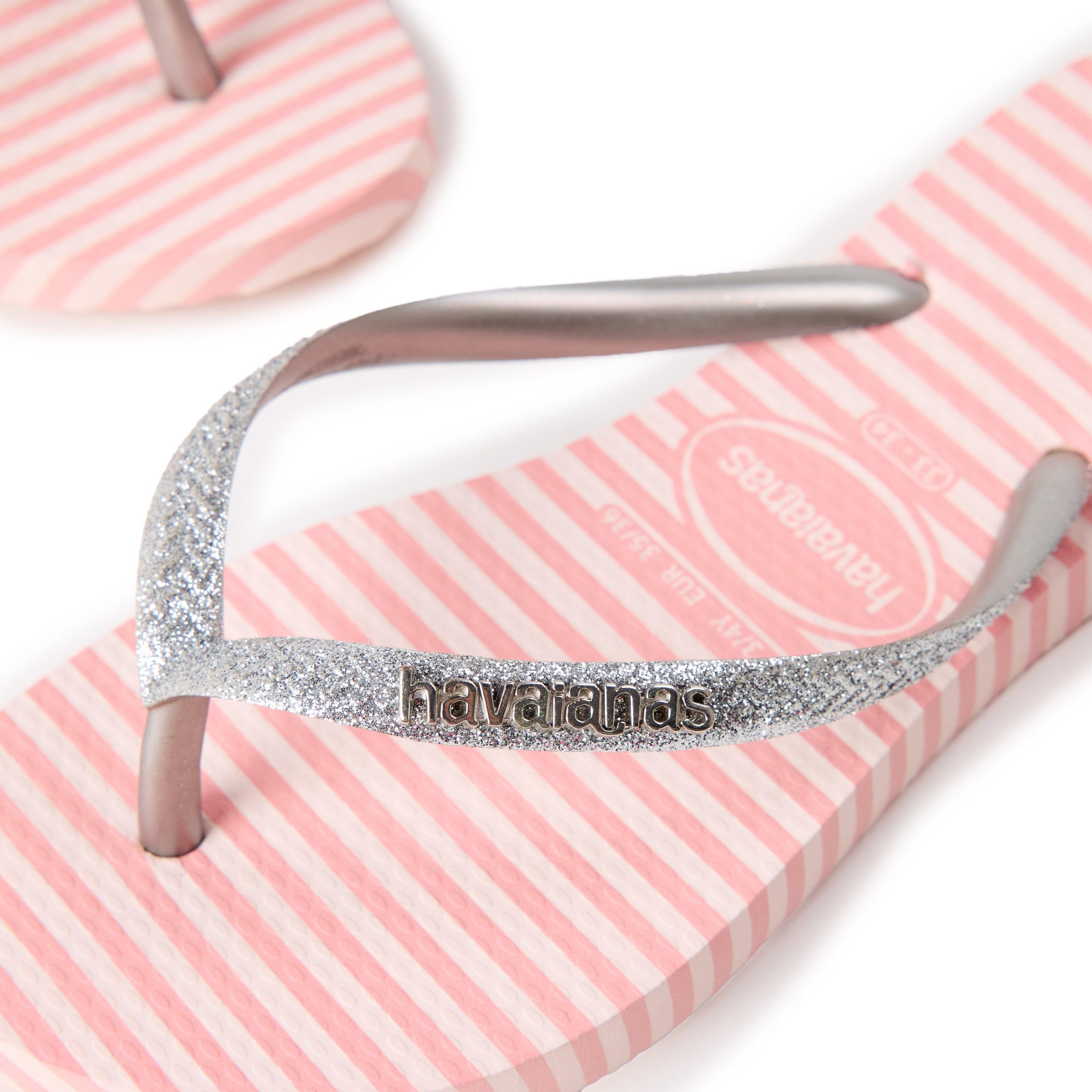 Ballet Rose - Havaianas - Hav. Slim Glitter Stripes Ballet Ro Flip Flops Unisex Kids - 3