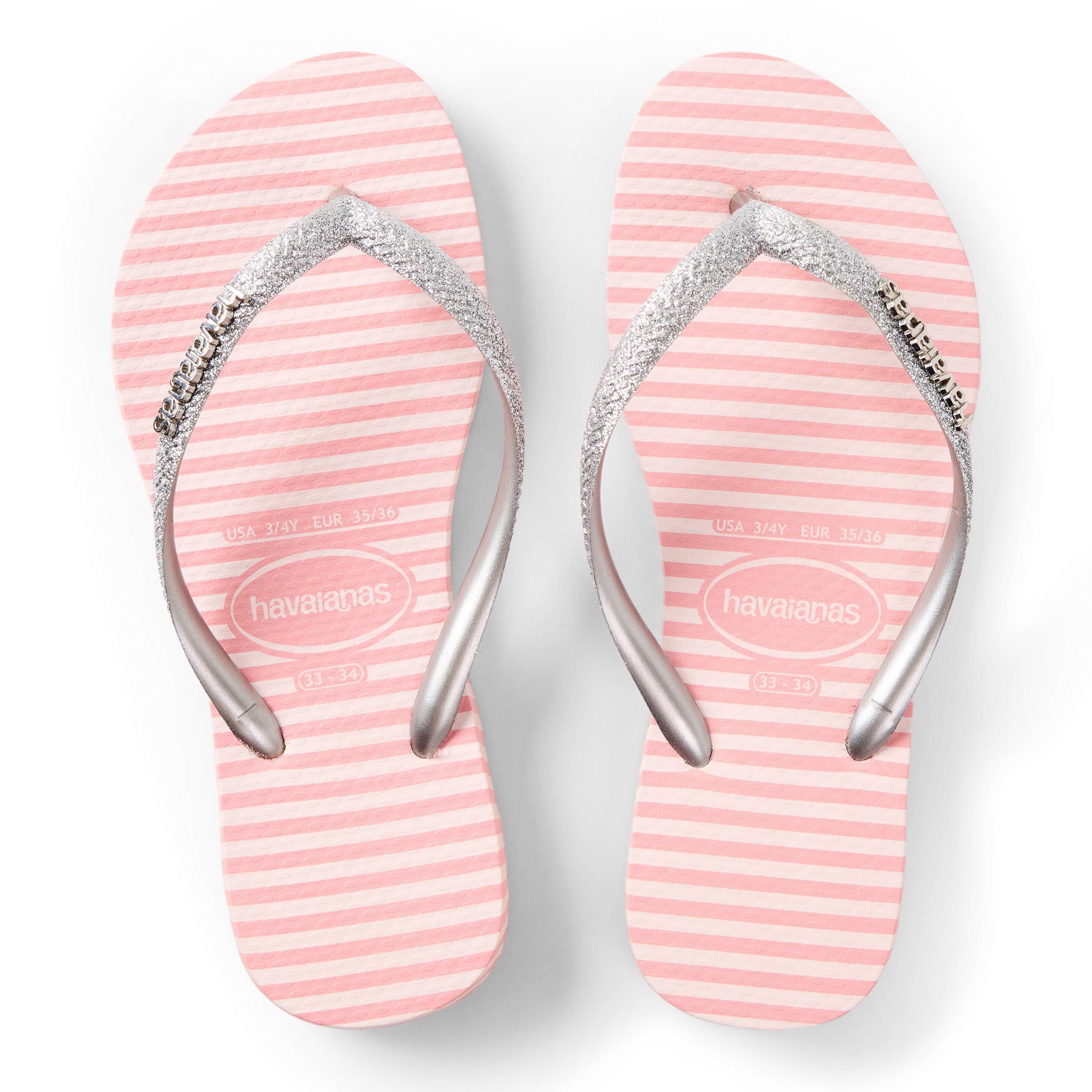 Ballet Rose - Havaianas - Hav. Slim Glitter Stripes Ballet Ro Flip Flops Unisex Kids - 4