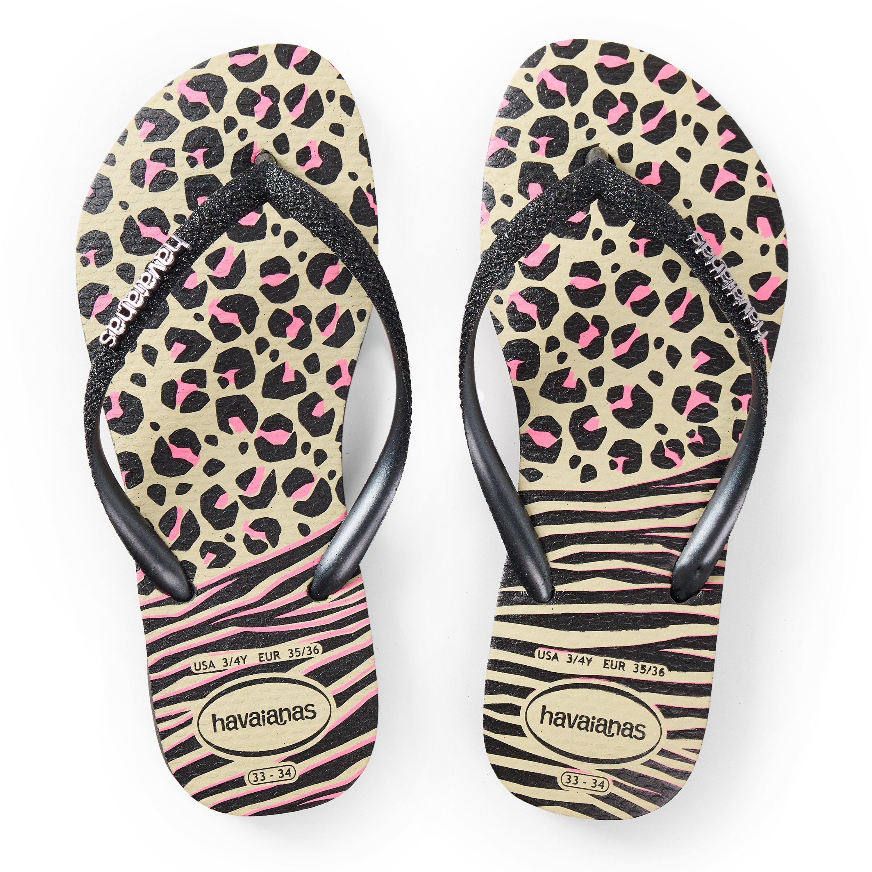 Noir/Gris - Havaianas - Hav. Slim Animals Mix Black/Grey 33 Flip Flops Unisex Kids - 4