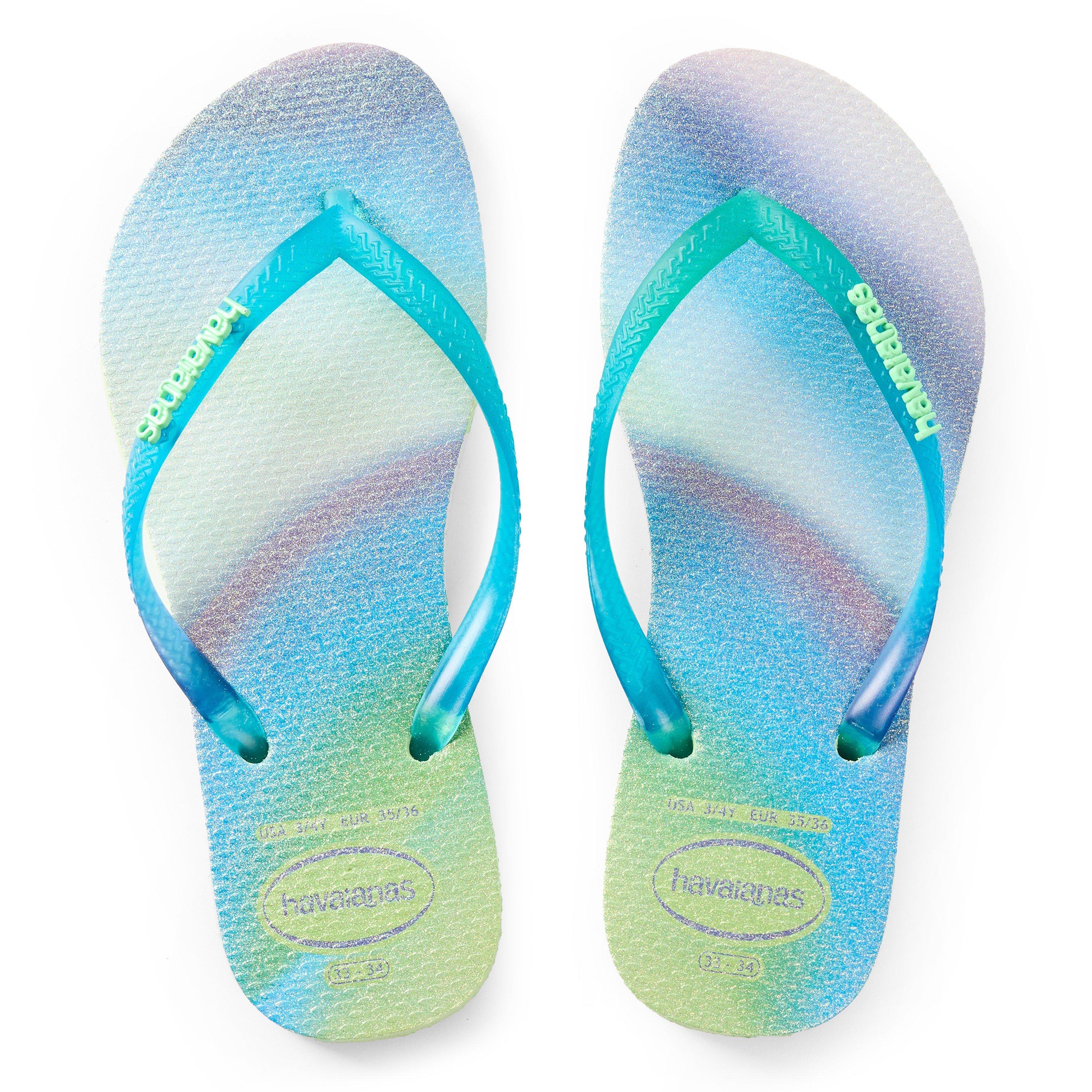Citronella - Havaianas - Hav. Slim Metallic Rainbow Citronel Flip Flops Unisex Kids - 4