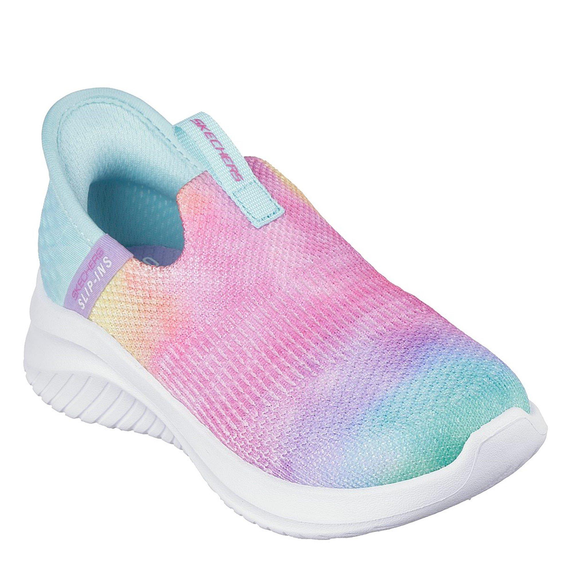 ple - Skechers - Kids' Multi Print Stretch Fit Slip On Trainers - 1