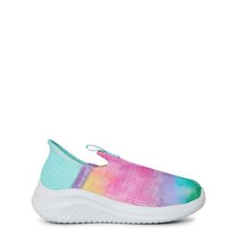 Skechers Skechers Slip-Ins Stretch Fit Multi Print Kn Slip On Trainers Girls