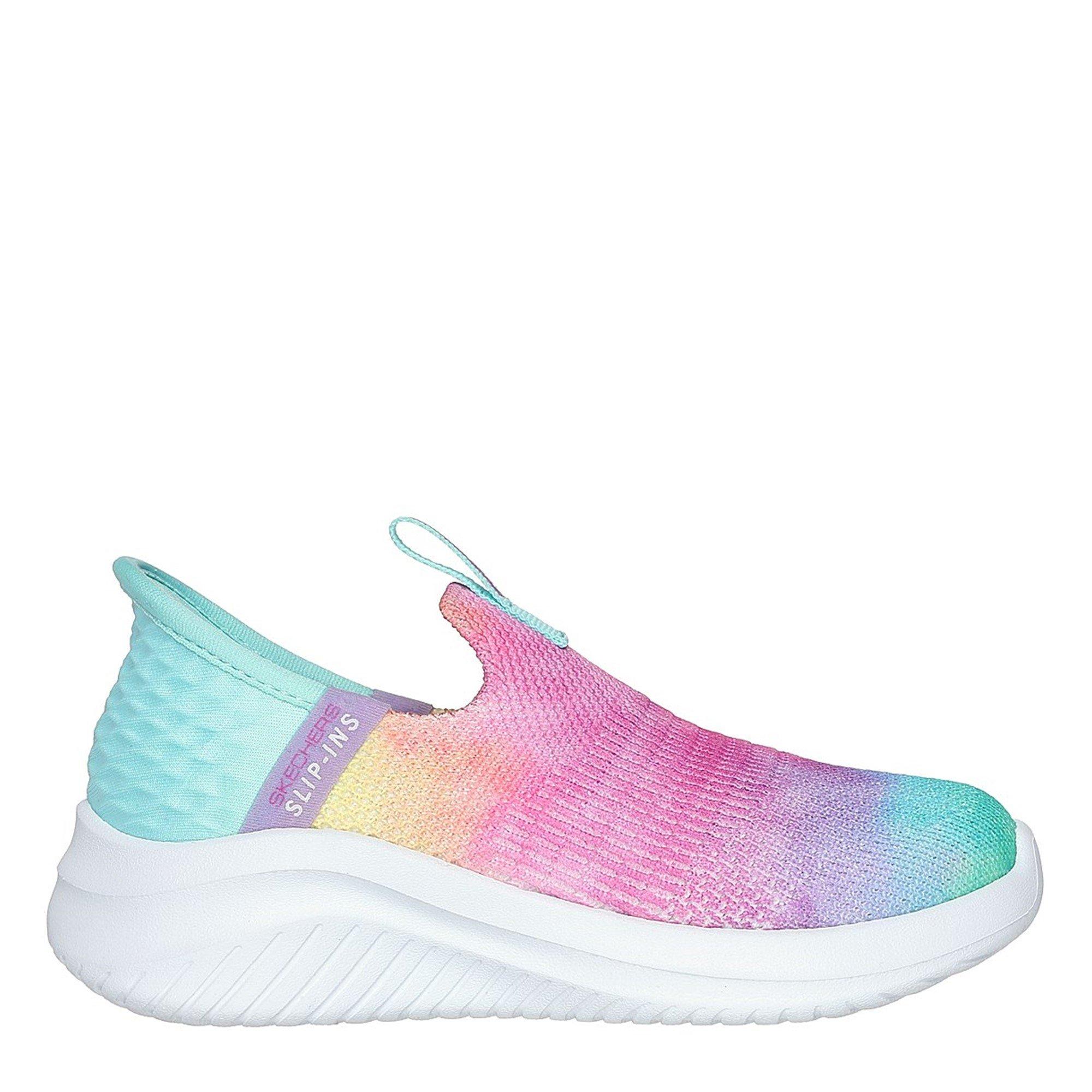 ple - Skechers - Kids' Multi Print Stretch Fit Slip On Trainers - 3