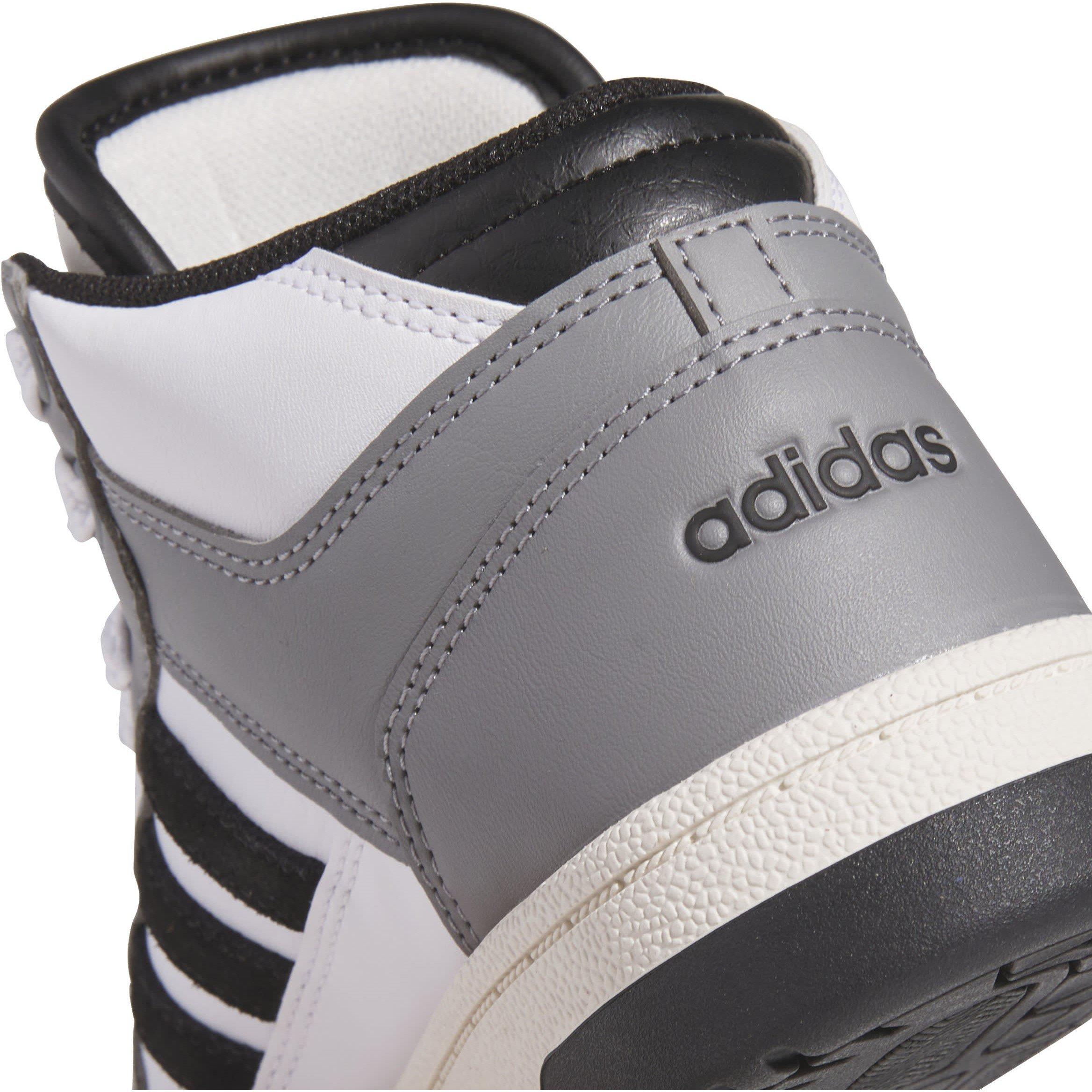 Hvid/Sort - adidas - Rapid Court Mid Trainers Juniors - 8
