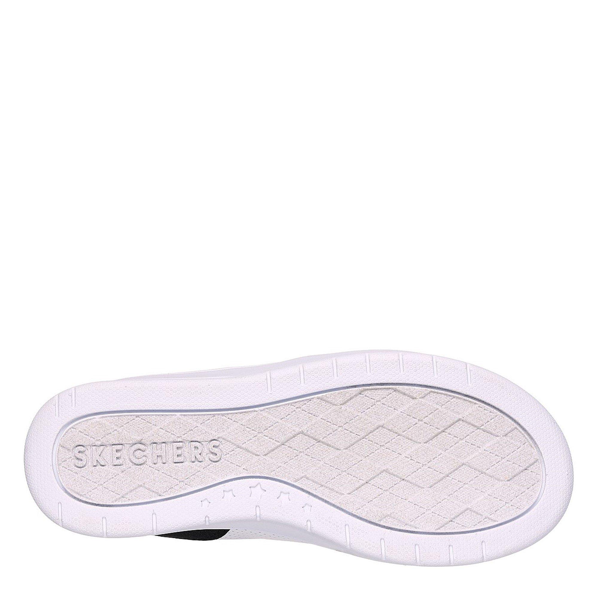 Blanc/Noir - Skechers - Court High High-Top Trainers Girls - 4