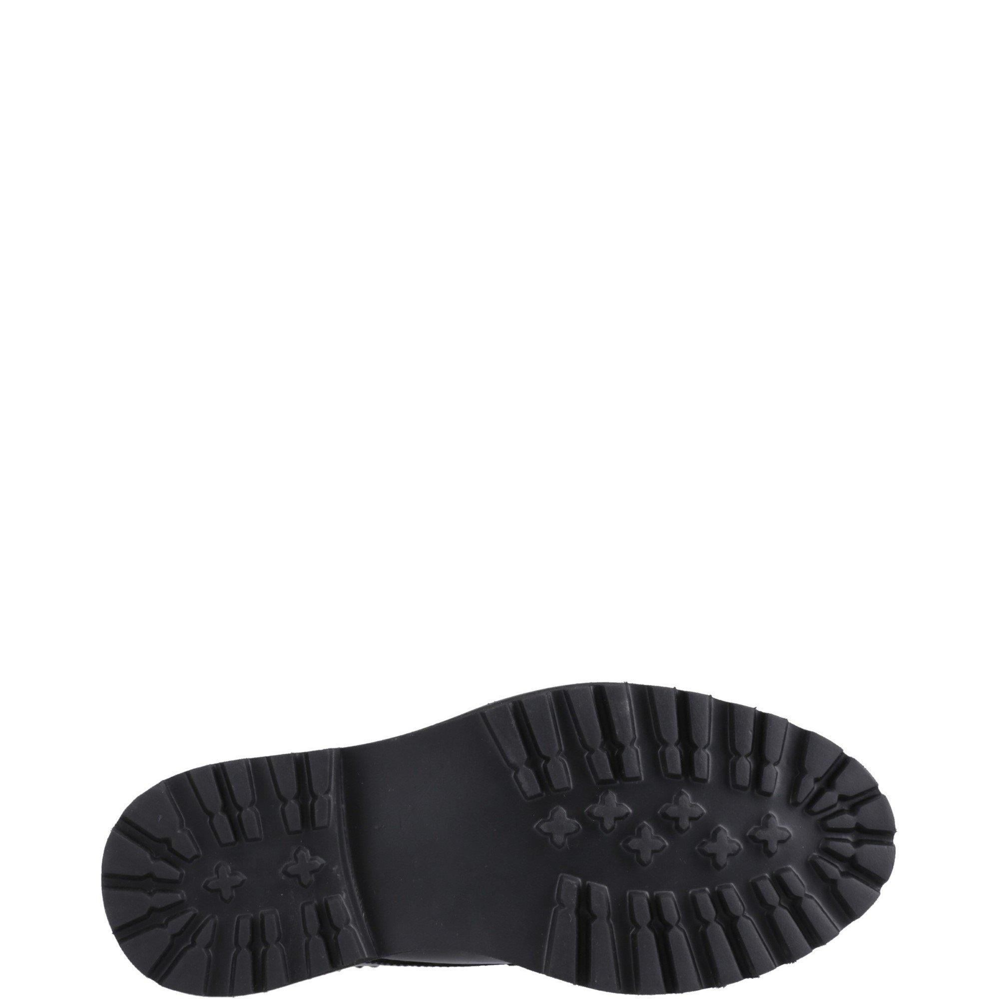 Black - Hush Puppies - Gabi Lace Up Patent Jnr - 4