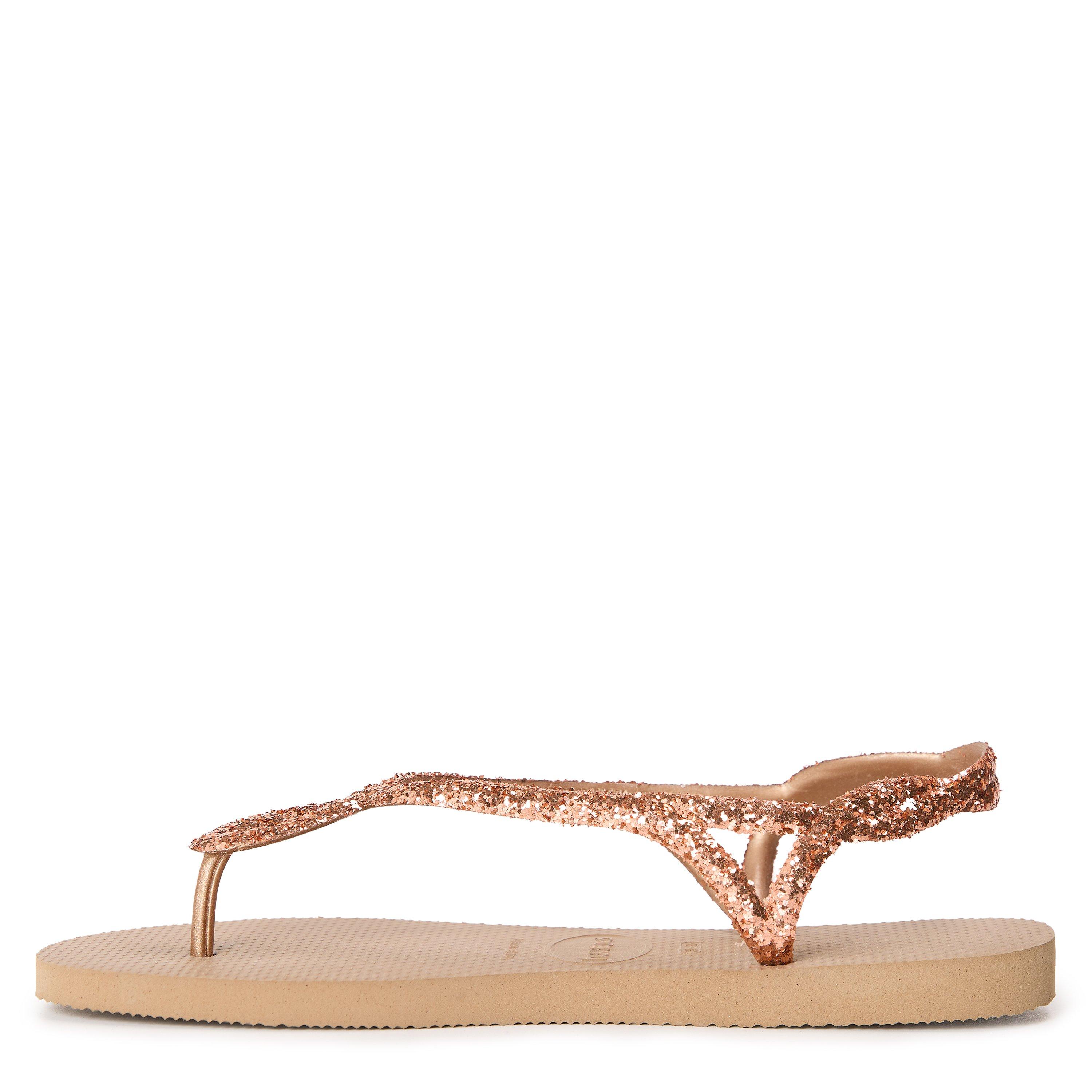 Rose Gold - Havaianas - Hav. Luna Premium Ii Rose Gold 33/3 Flip Flops Unisex Kids - 2