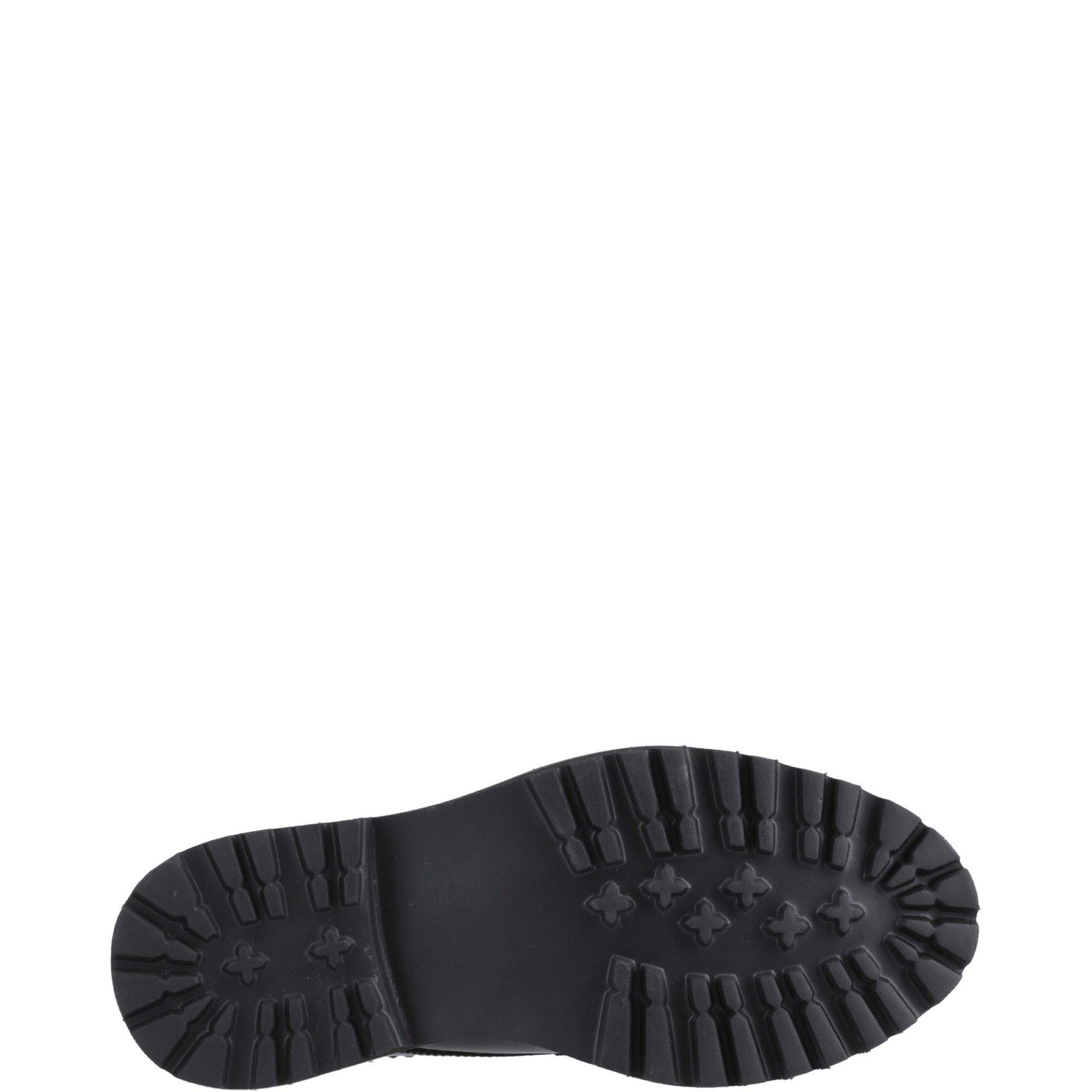 Black - Hush Puppies - Gabi Lace Up Patent Snr - 4