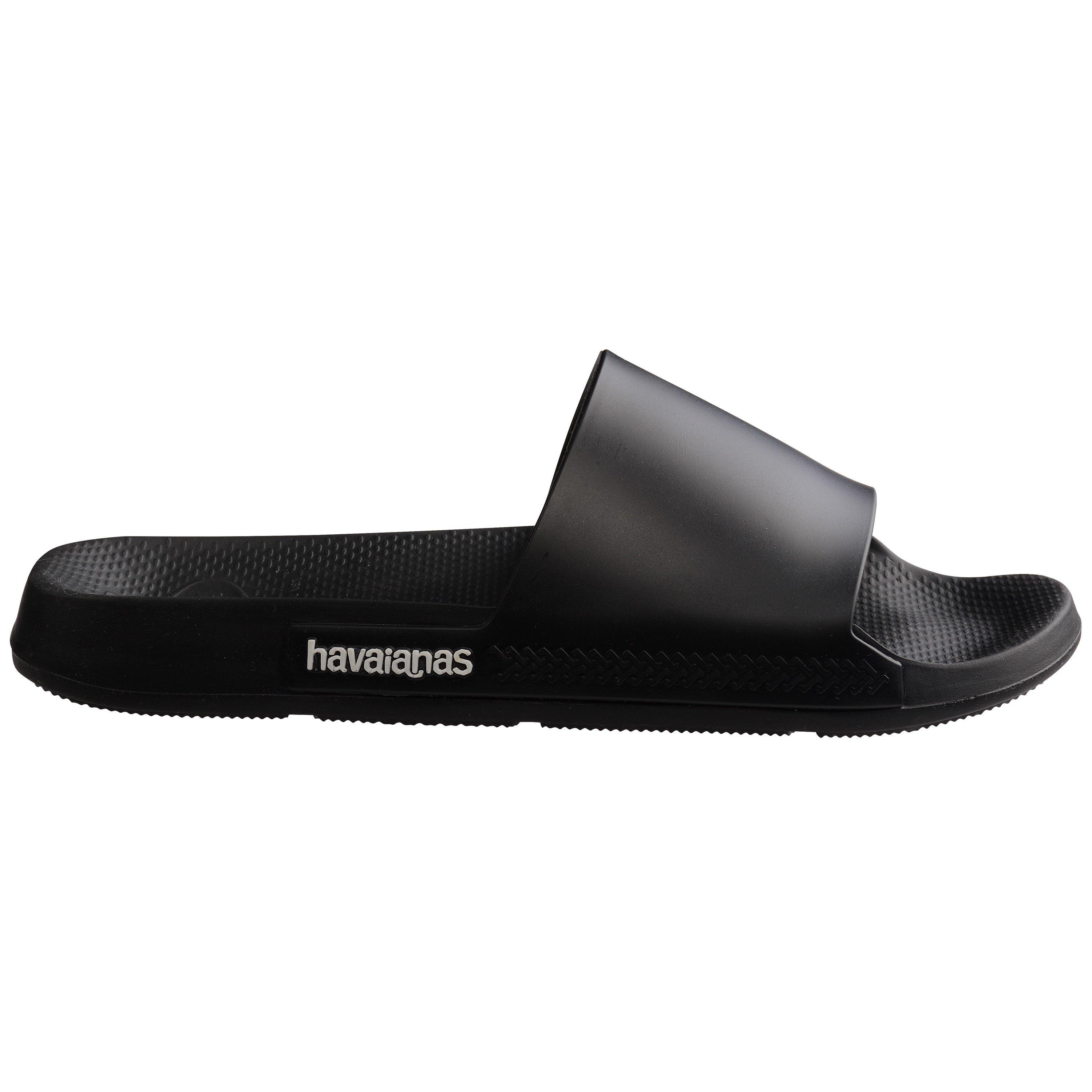 Black - Havaianas - Unisex Kids' Slide Classic Black Flip Flops - 1