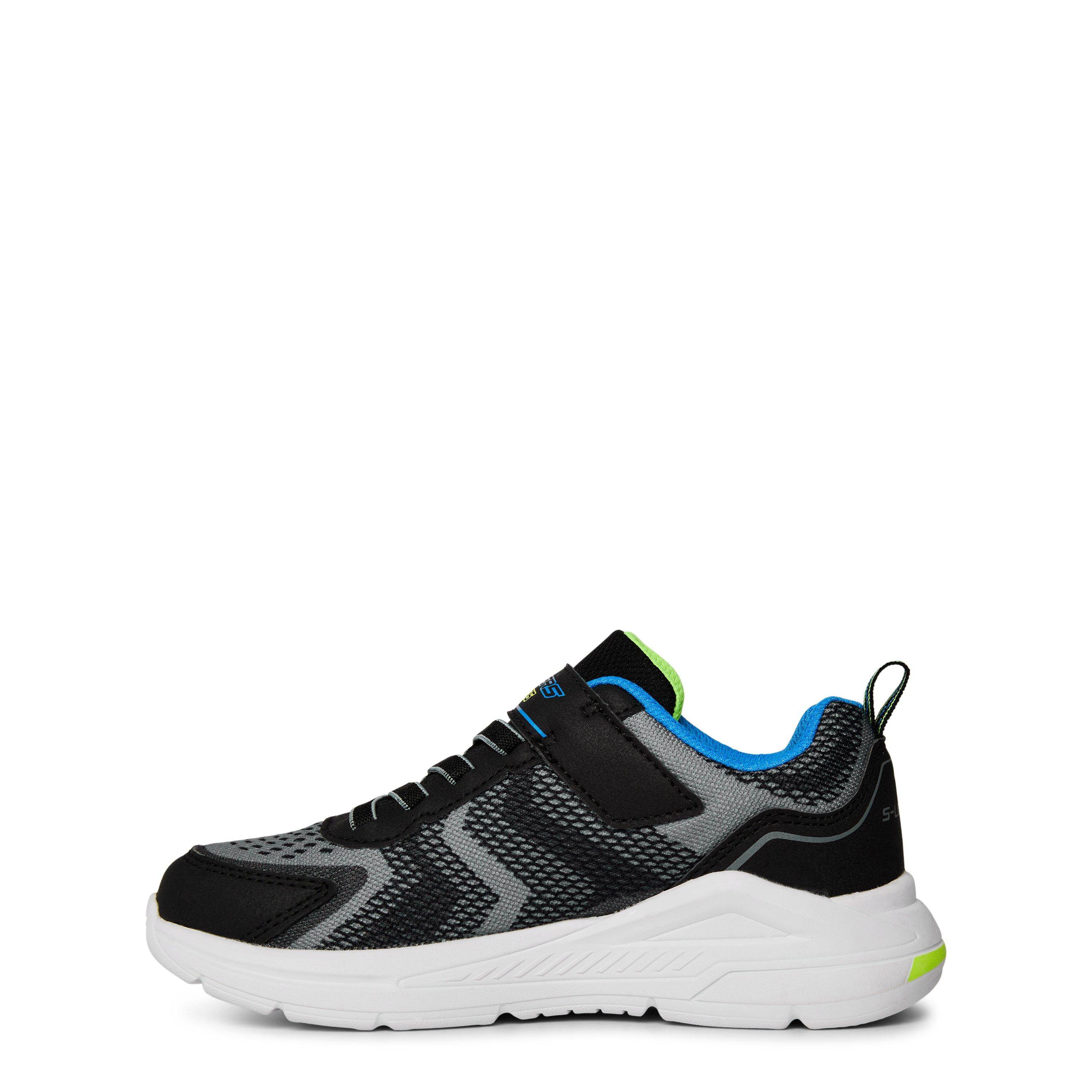 Black/Yellow - Skechers - Lighted Gore & Strap Sneaker W Late Light Up Trainers Boys - 2