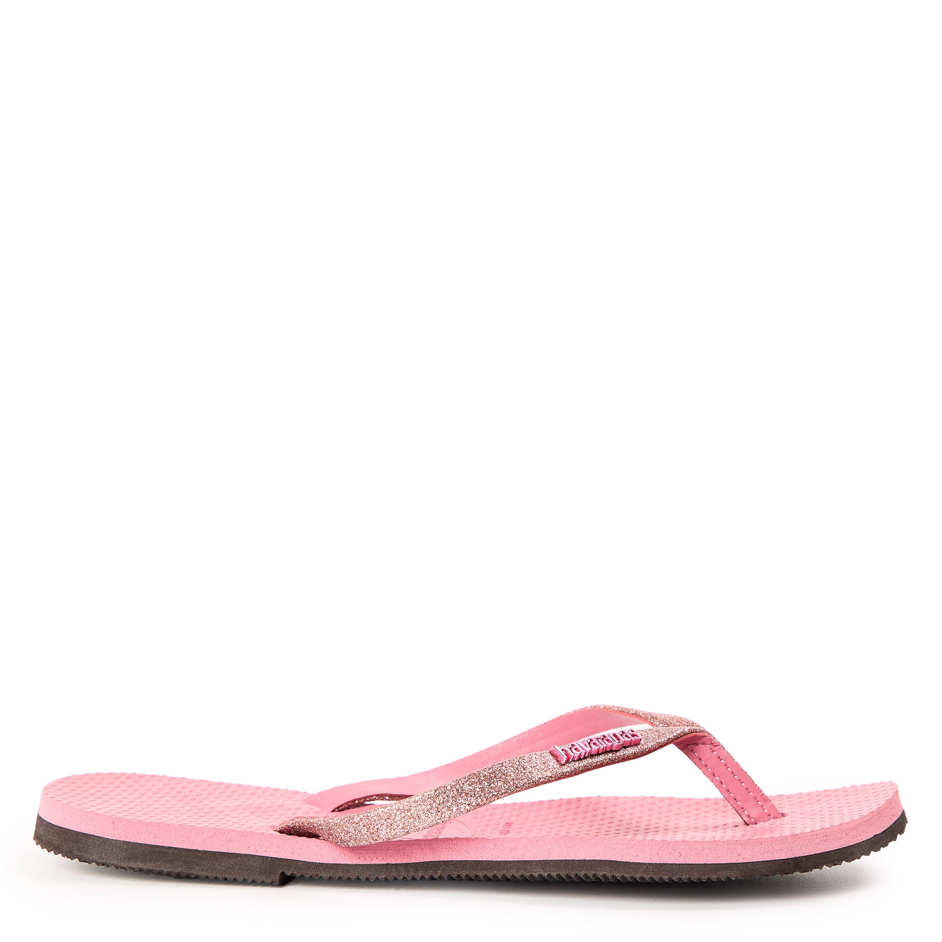 Baršunasta Ruža - Havaianas - Havaianas Hav. You Glitter Velvet Rose 33/34 Flip Flops Unisex Kids - 1