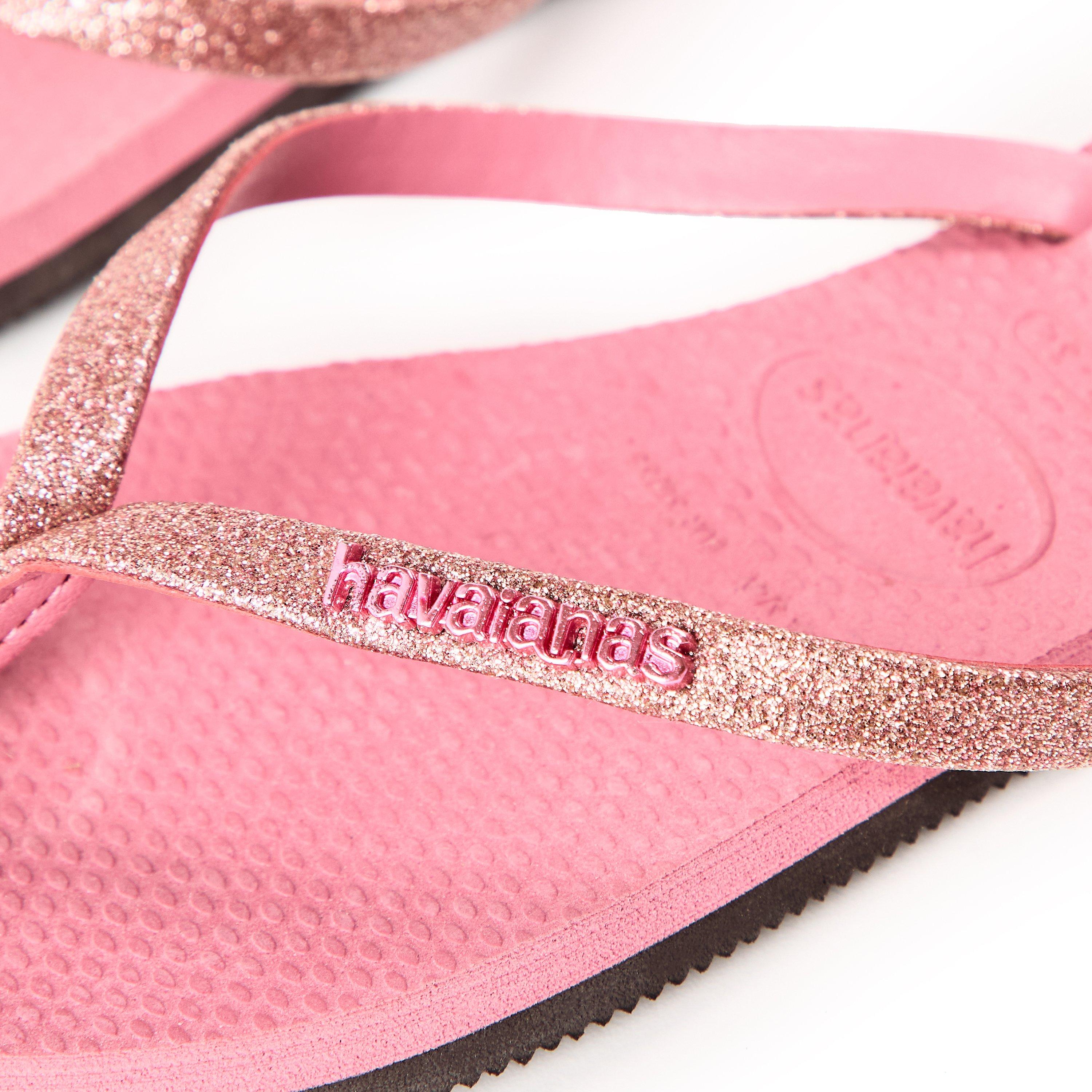 Baršunasta Ruža - Havaianas - Havaianas Hav. You Glitter Velvet Rose 33/34 Flip Flops Unisex Kids - 3