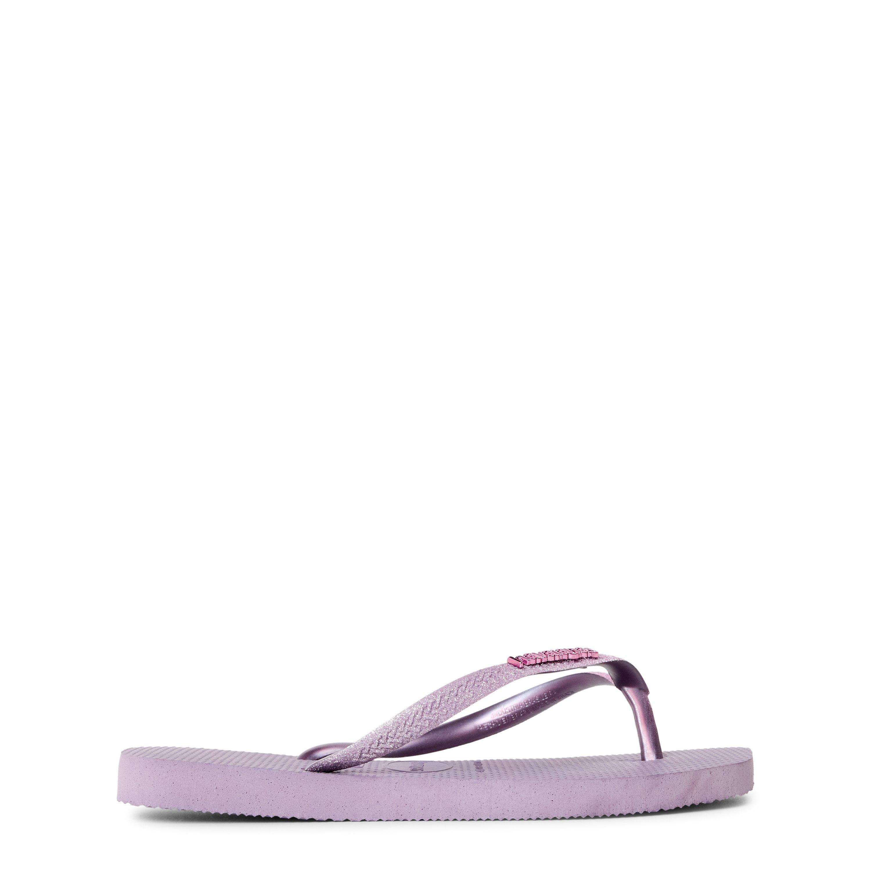 Malve - Havaianas - Hav. Square Glitter Malve 33/34 Flip Flops Unisex Kids - 1
