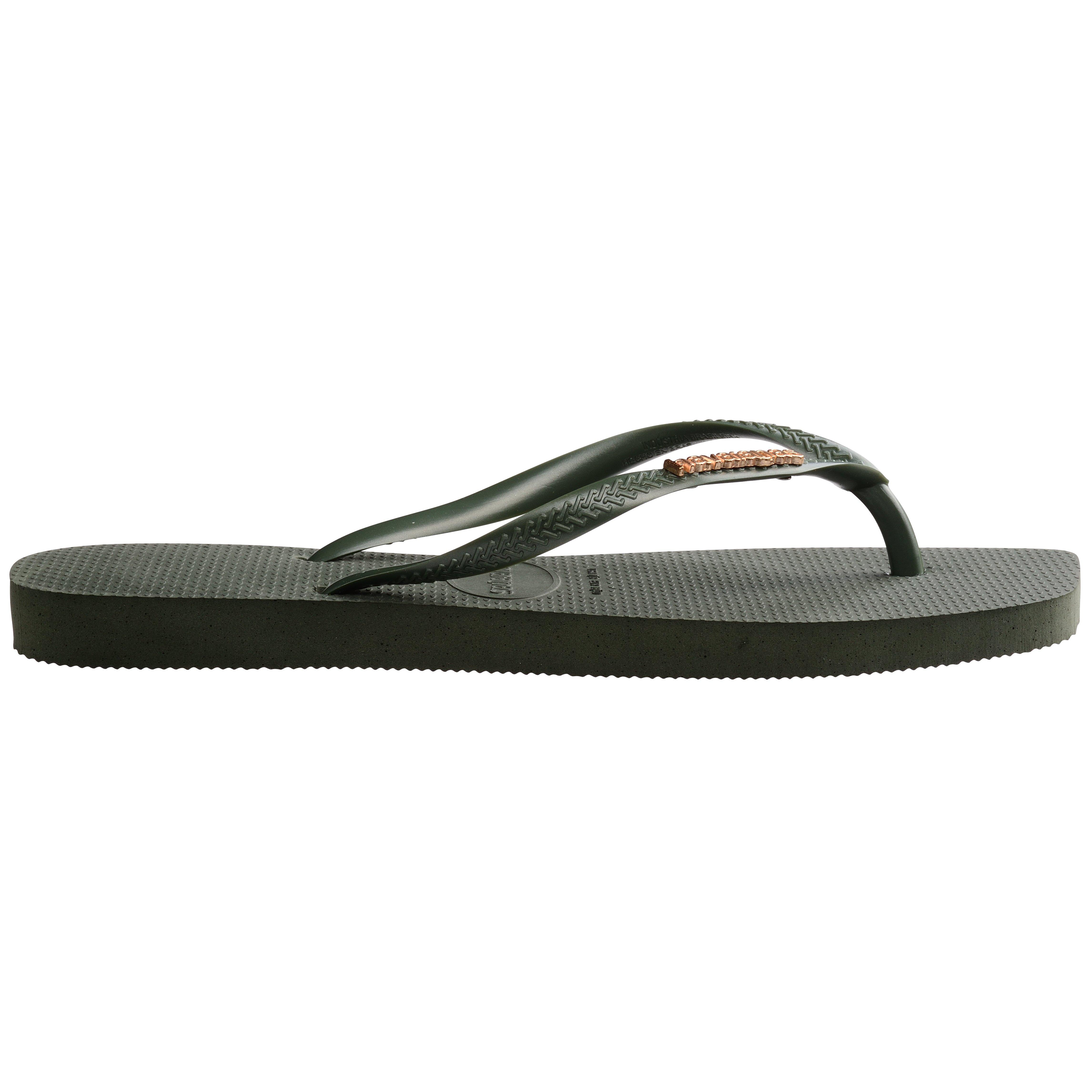 Havaianas  Kids ' Flip Flops - Green Olive - 1/2
