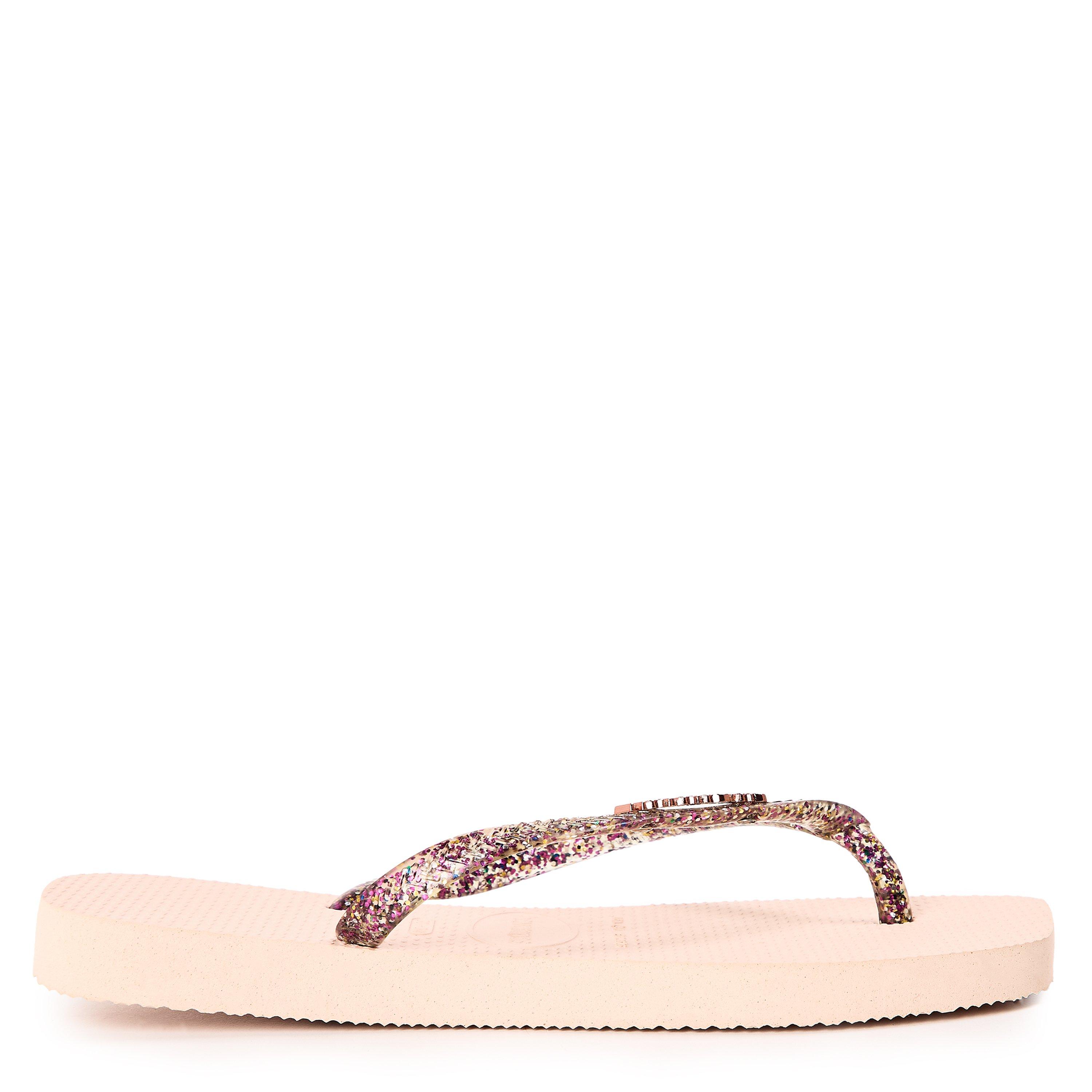 Ballet Rose - Havaianas - Havaianas Hav. Square Logo Metallic Ballet Ro Flip Flops Unisex Kids - 1