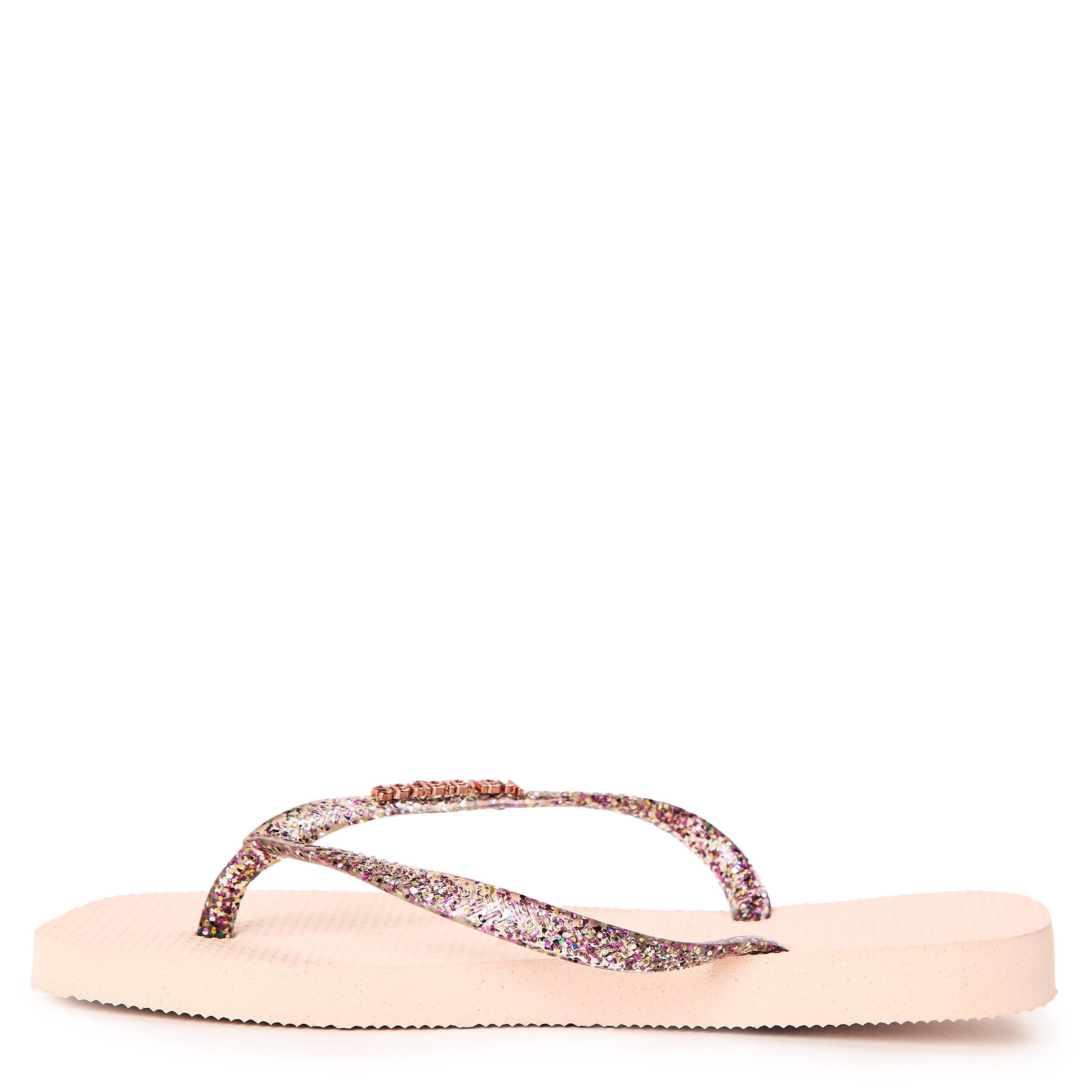 Ballet Rose - Havaianas - Havaianas Hav. Square Logo Metallic Ballet Ro Flip Flops Unisex Kids - 2