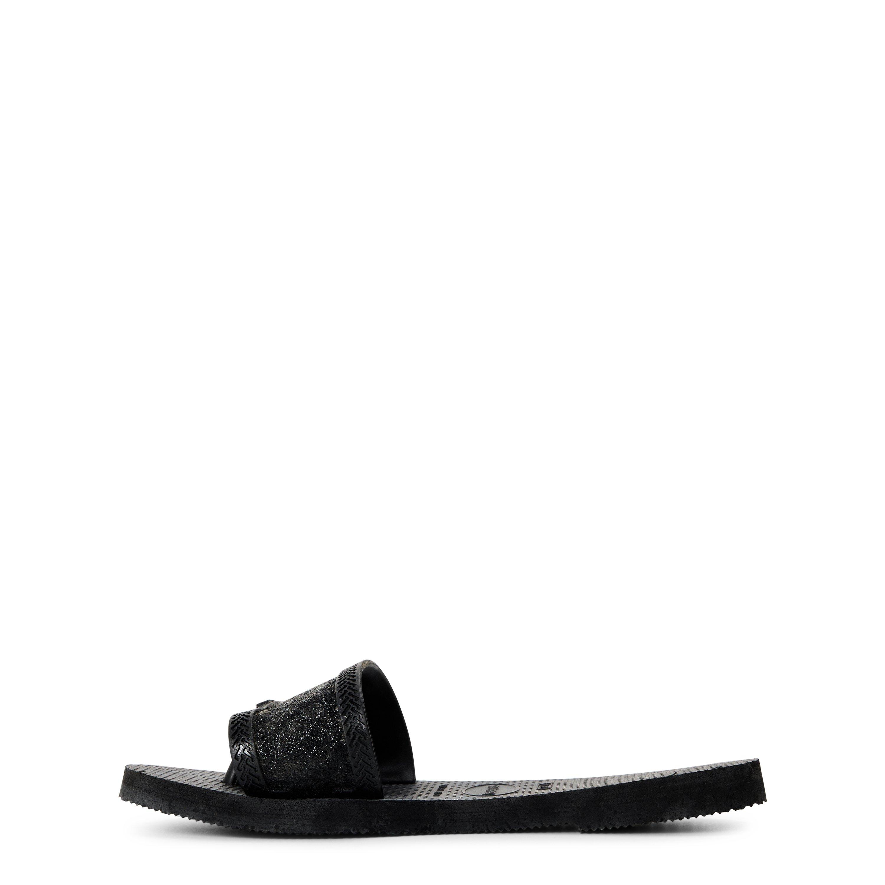 Black - Havaianas - Hav. You Angra Glitter Black 33/34 Flip Flops Unisex Kids - 2