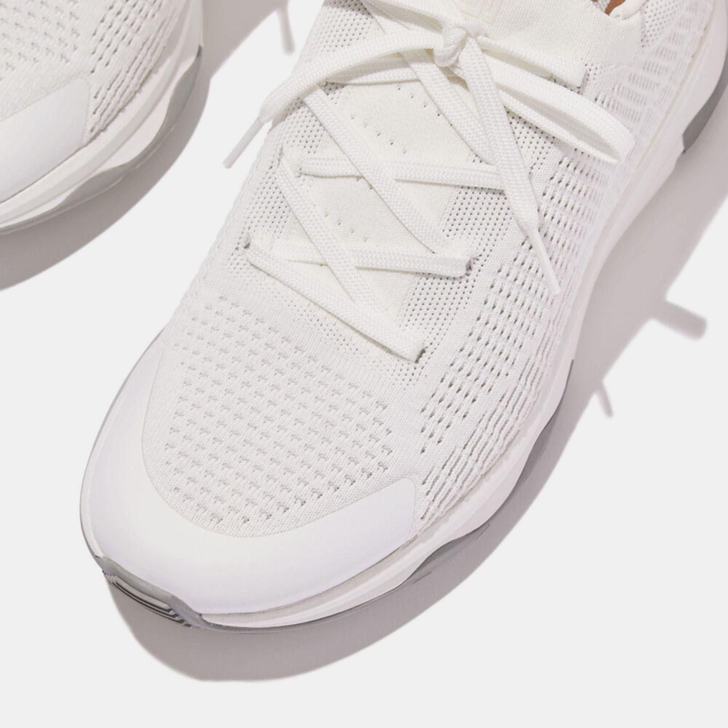 White Grey - Fitflop - Vitamin FFX Knit Sports Trainers - 4
