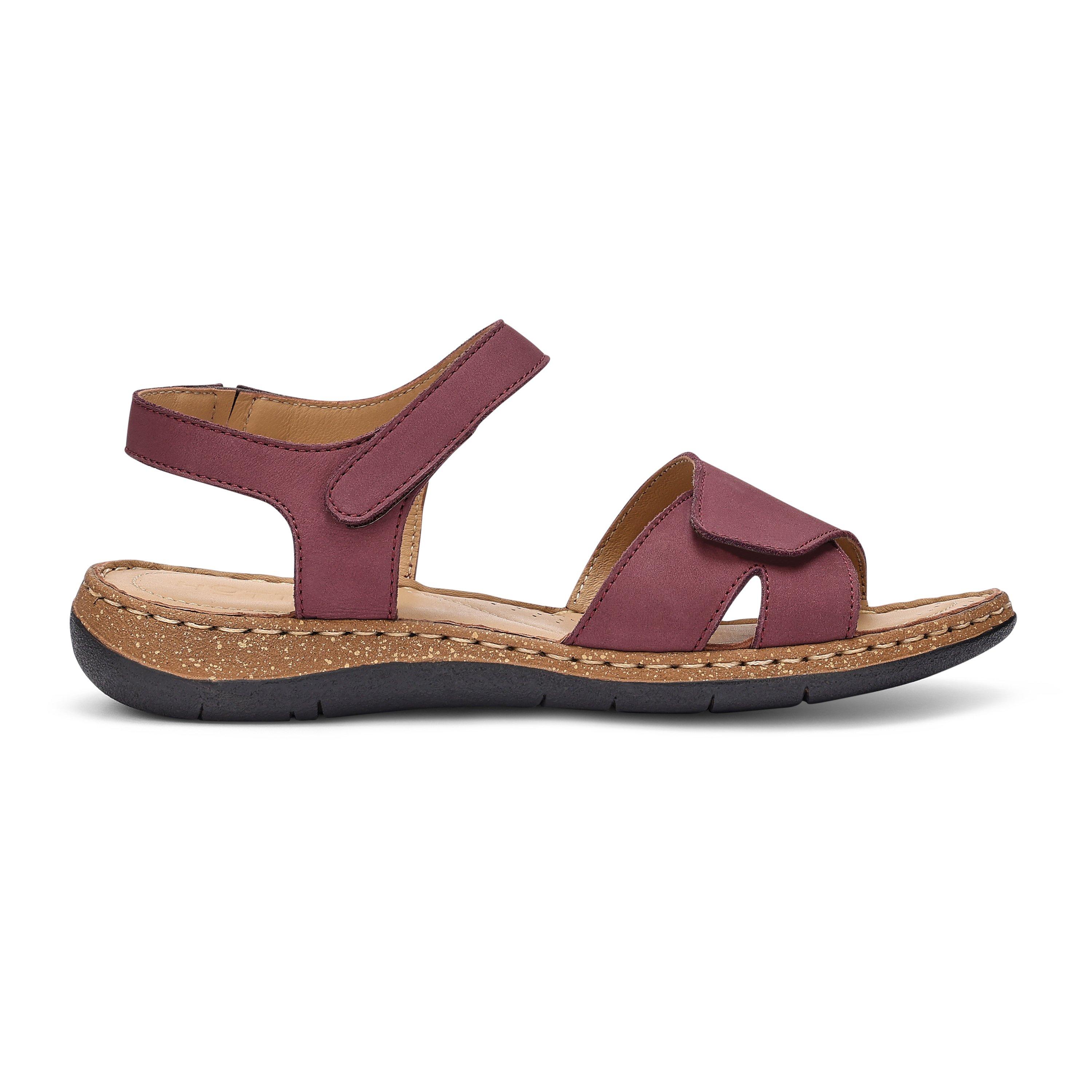 Maroon - Hotter - Piya Wide Womens Sandals - 1