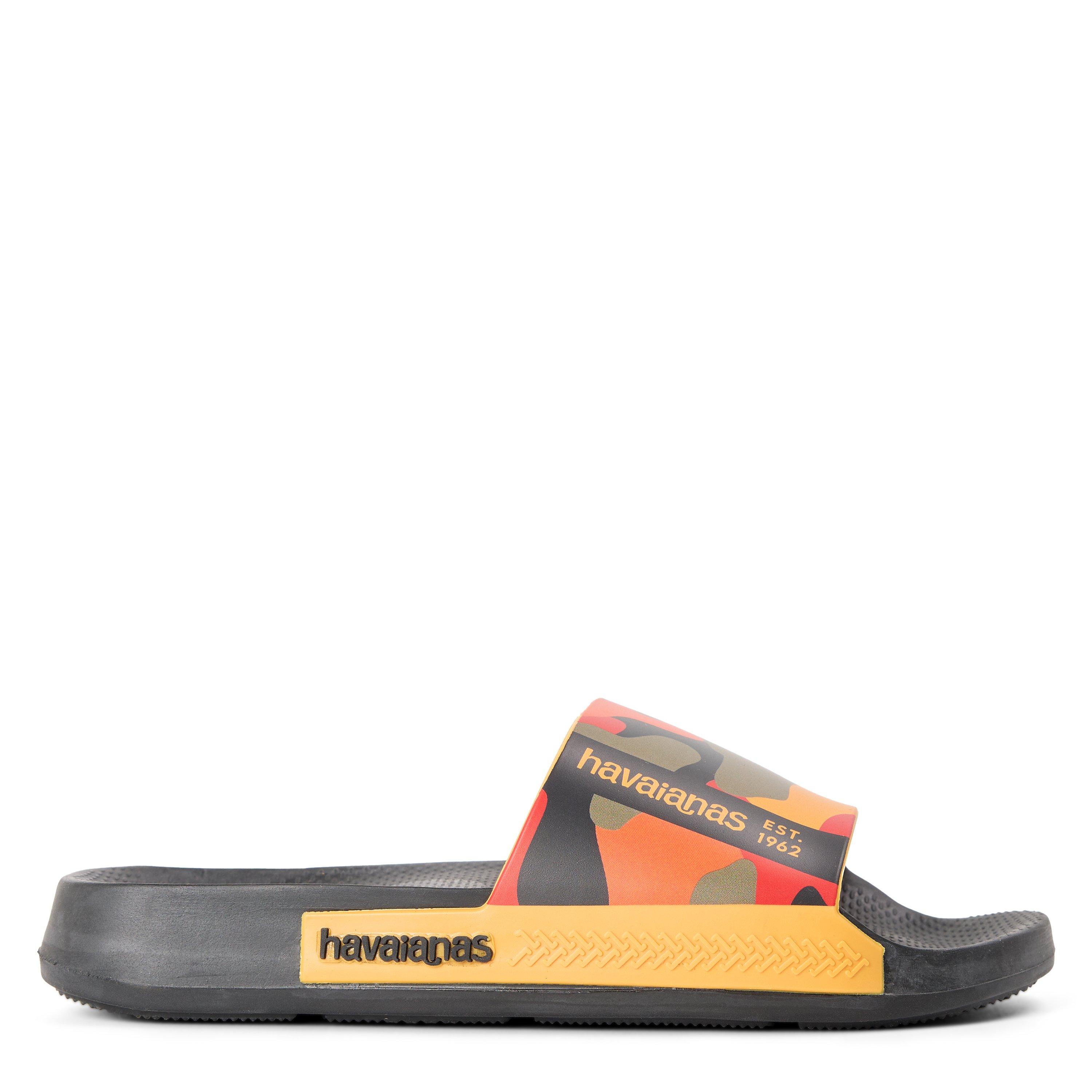Grey/White - Havaianas - Hav. Slide Print Petrol/Grey/White Flip Flops Unisex Kids - 1