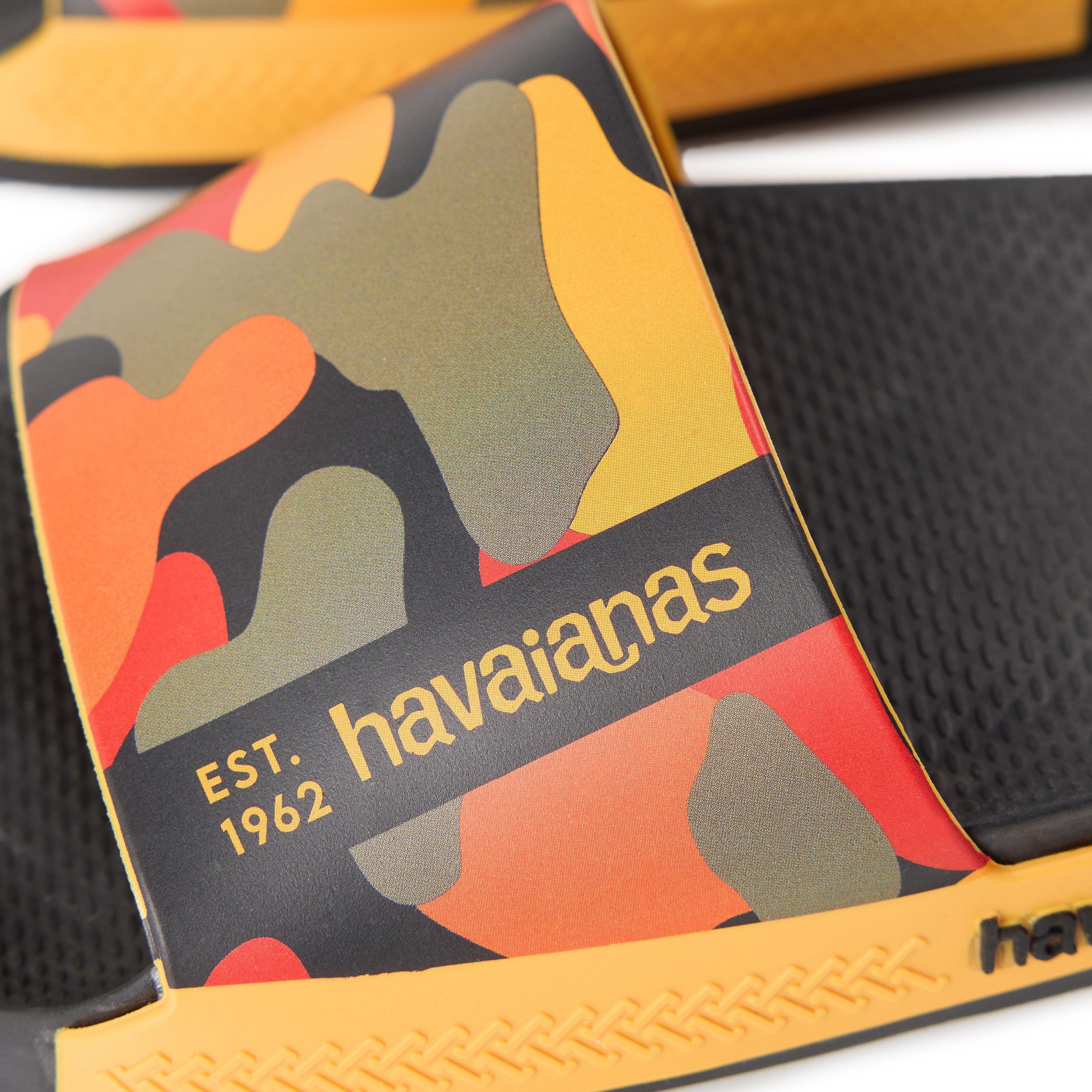 Grey/White - Havaianas - Hav. Slide Print Petrol/Grey/White Flip Flops Unisex Kids - 3