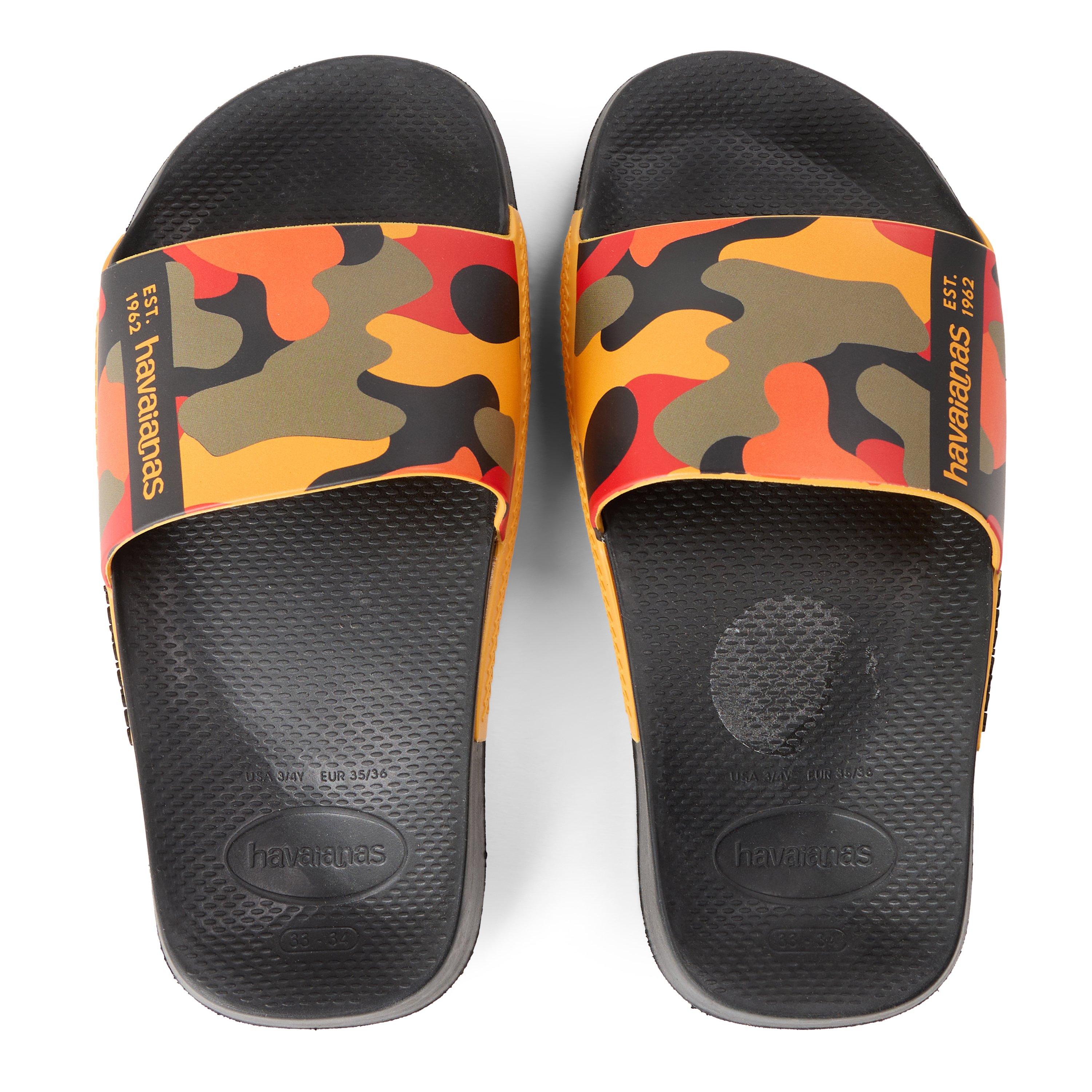 Grey/White - Havaianas - Hav. Slide Print Petrol/Grey/White Flip Flops Unisex Kids - 4