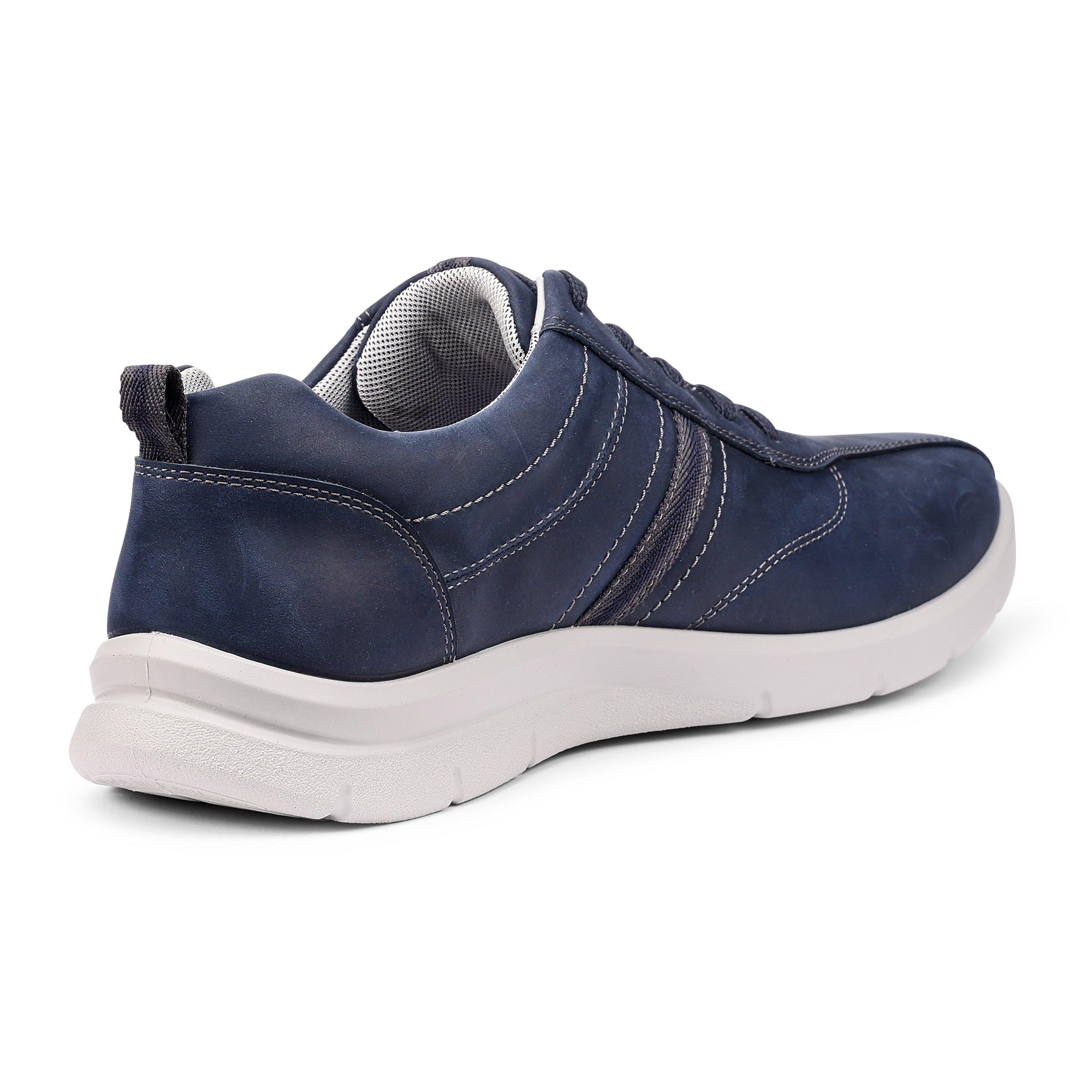 French Navy - Hotter - Division Dual Fit Mens Trainers - 4