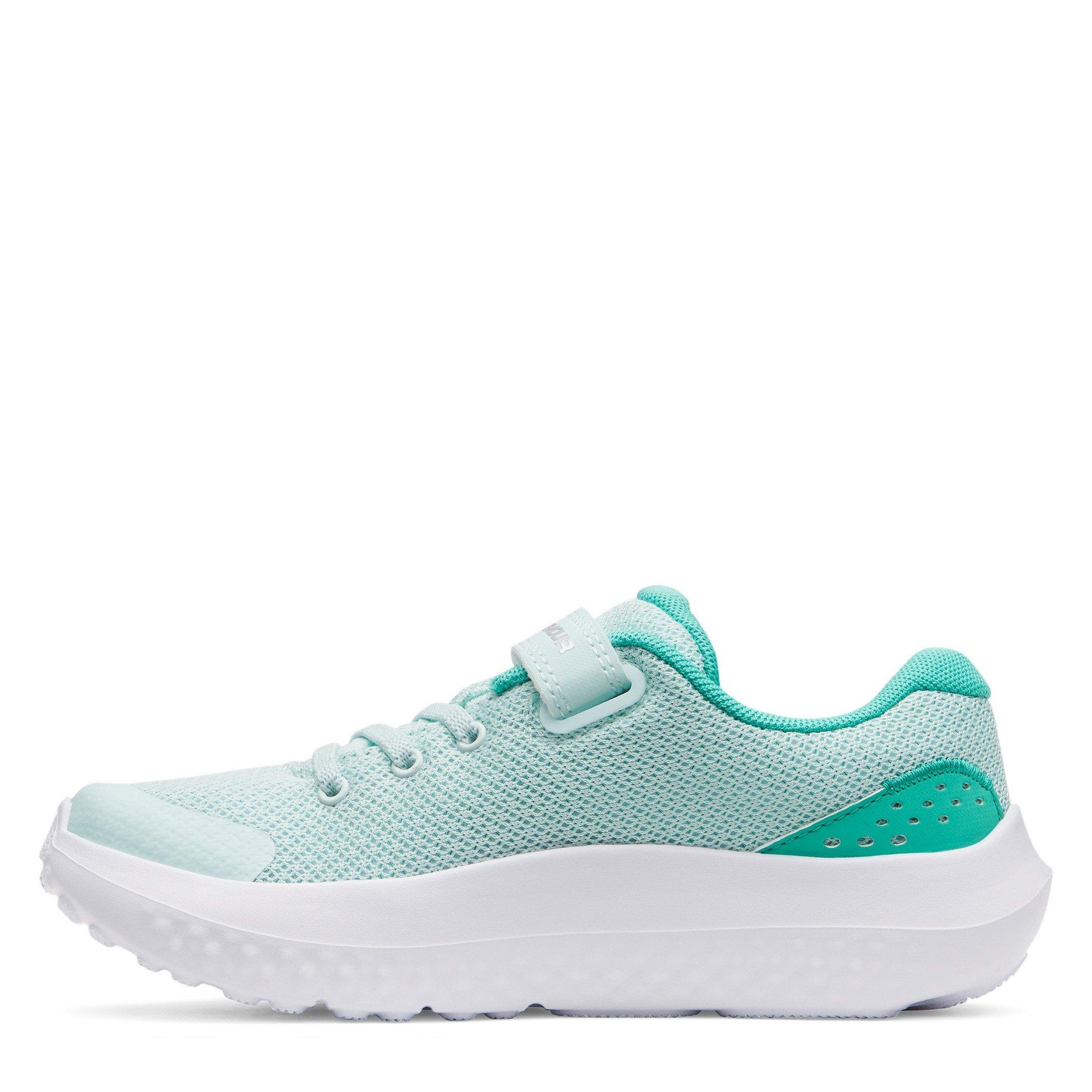 Menta/Verde/Plata - Under Armour - Surge 4 AC Trainers Childrens - 2