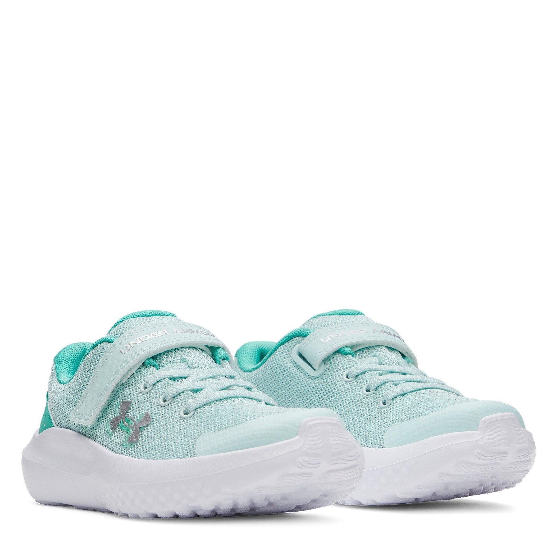 Menta/Verde/Plata - Under Armour - Surge 4 AC Trainers Childrens - 5