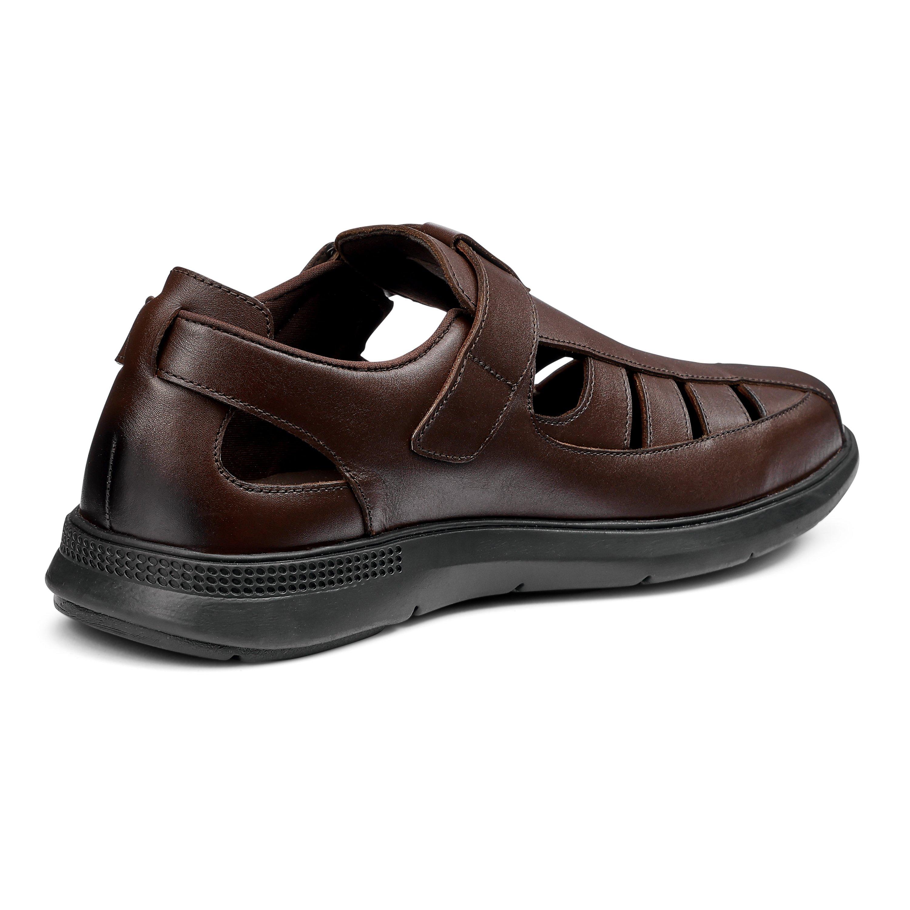 Chocolate - Hotter - Marlin Mens Fisherman Inspired Shoes - 4