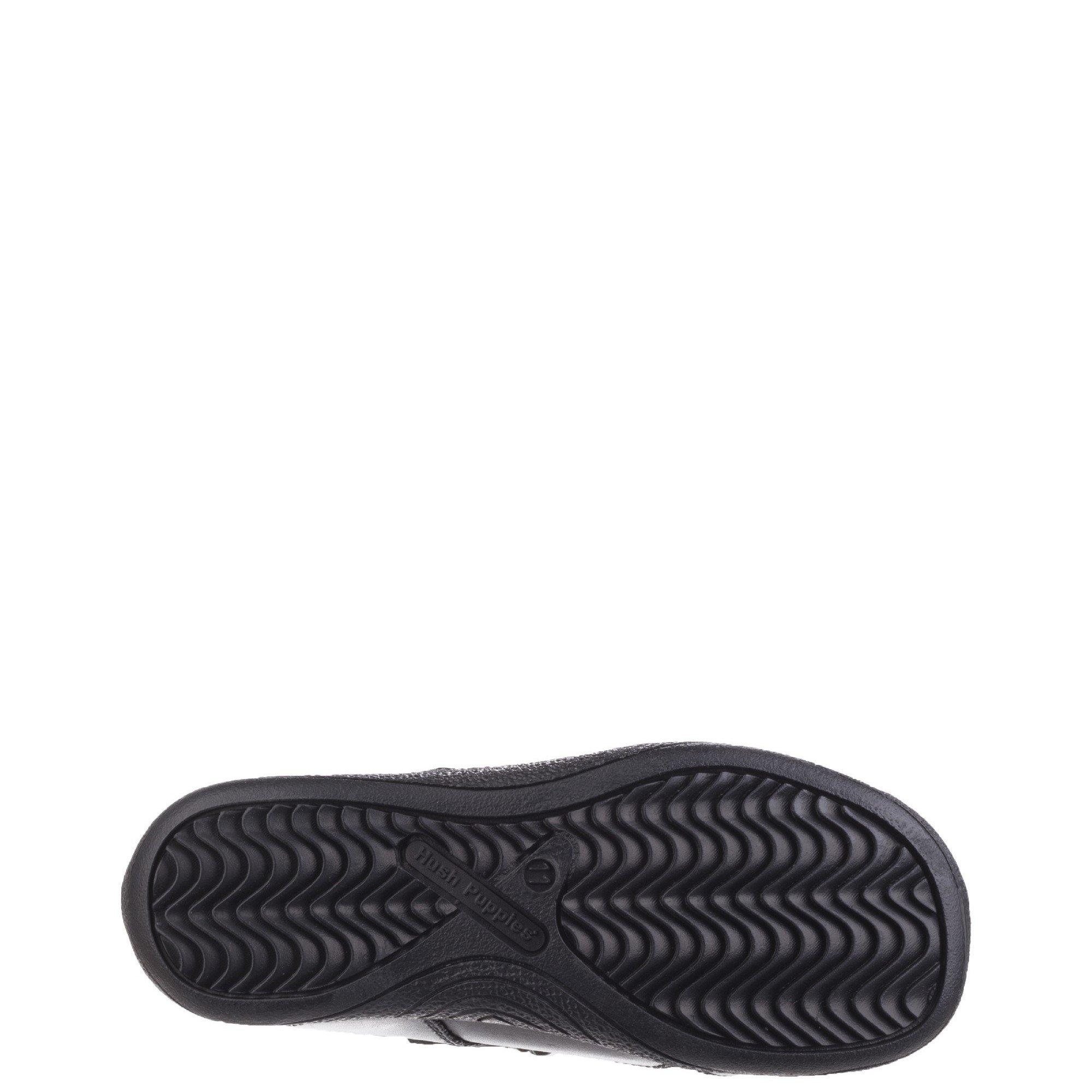 Black - Hush Puppies - Cindy Junior School Shoe - 4